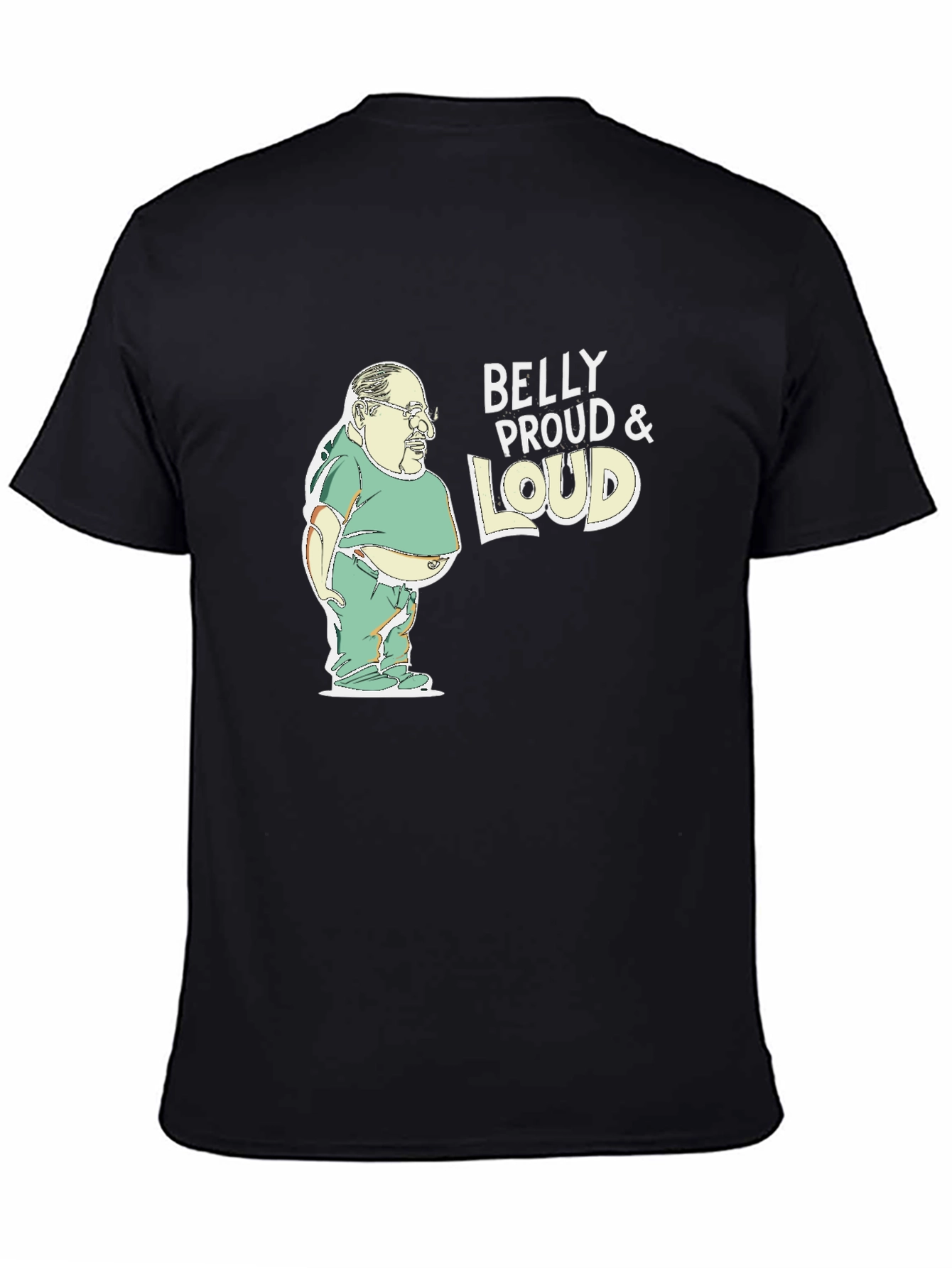 Belly Proud & Loud Black Graphic Tee