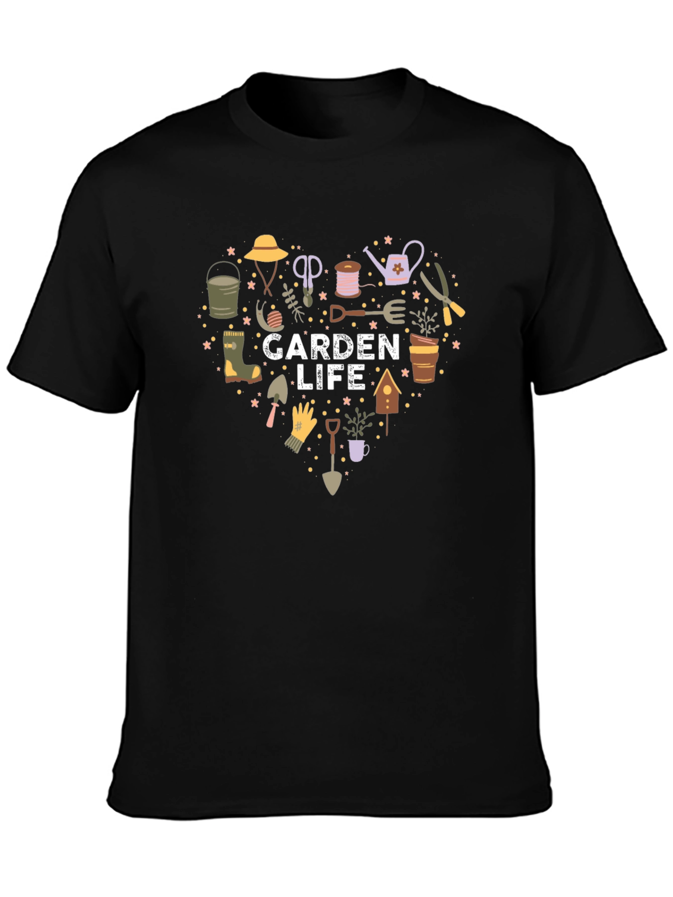 Garden Life Heart Graphic Tee - Nature Lovers T-Shirt