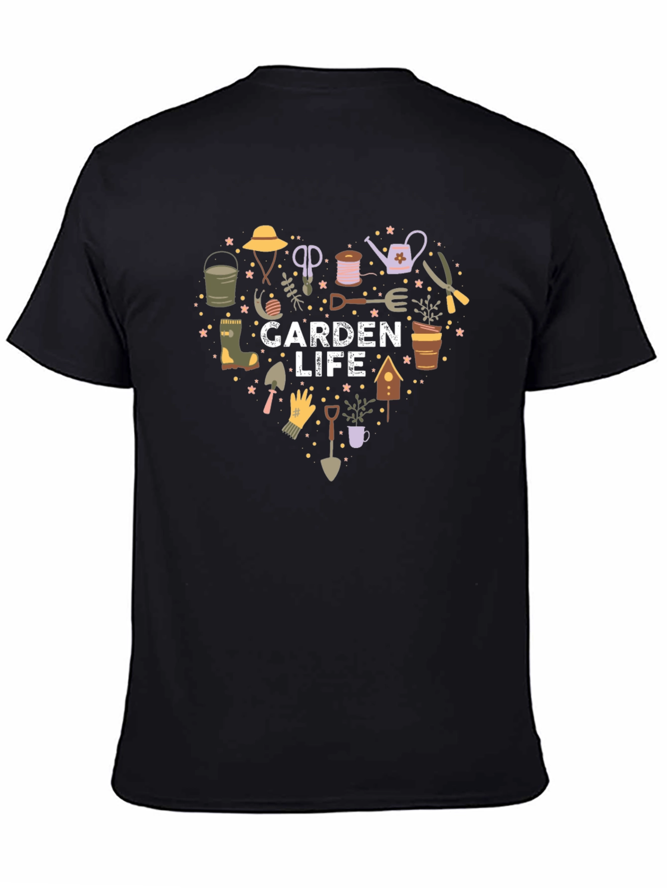 Garden Life Heart Graphic Tee - Nature Lovers T-Shirt