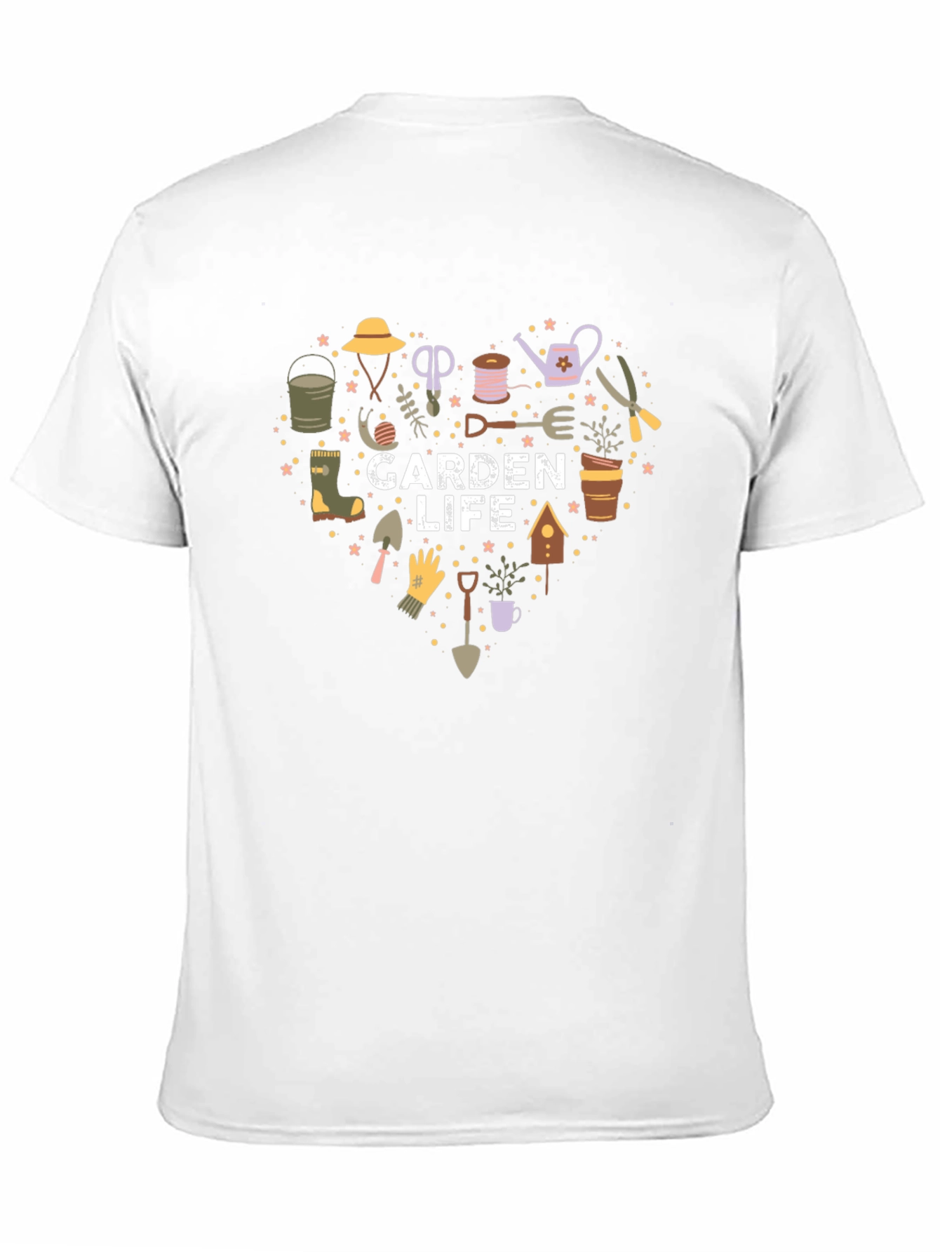 Garden Life Heart Graphic Tee - Nature Lovers T-Shirt