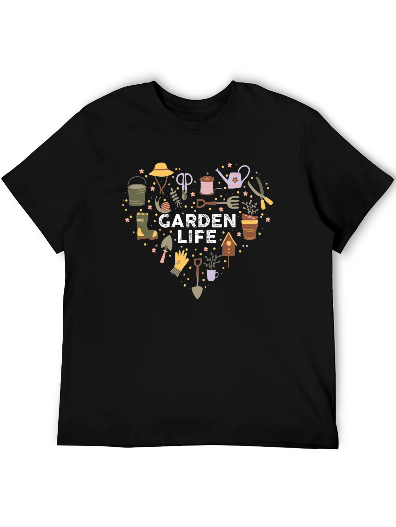 Garden Life Heart Graphic Tee - Nature Lovers T-Shirt