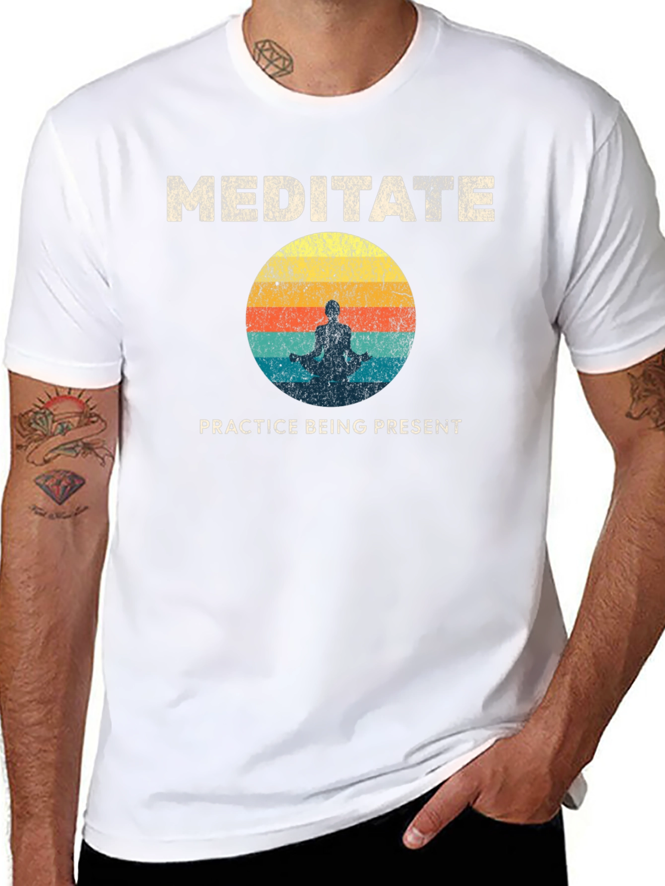 Meditate T-Shirt - Practice Being Present