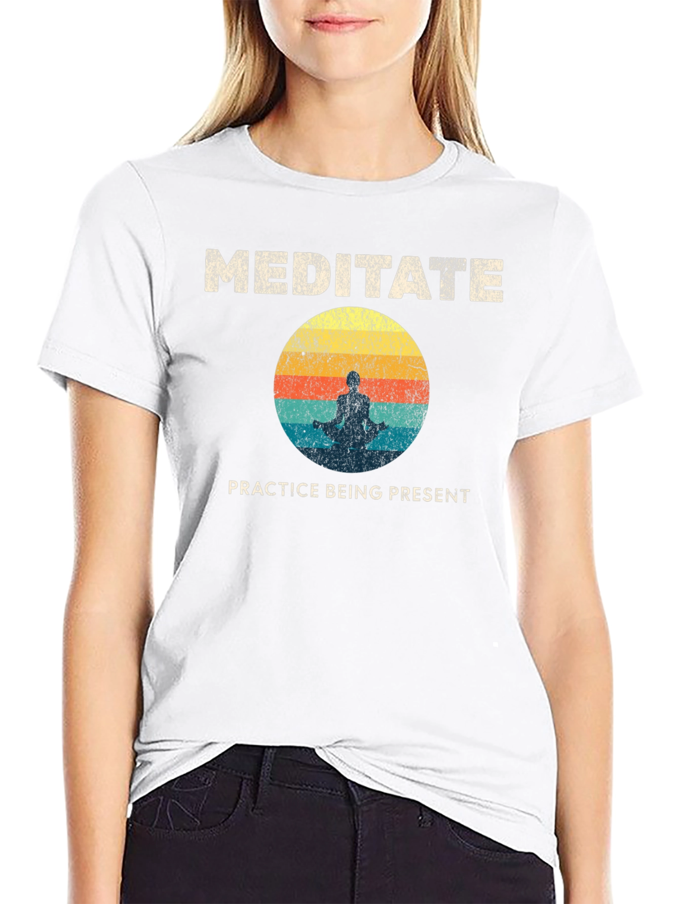 Meditate T-Shirt - Practice Being Present