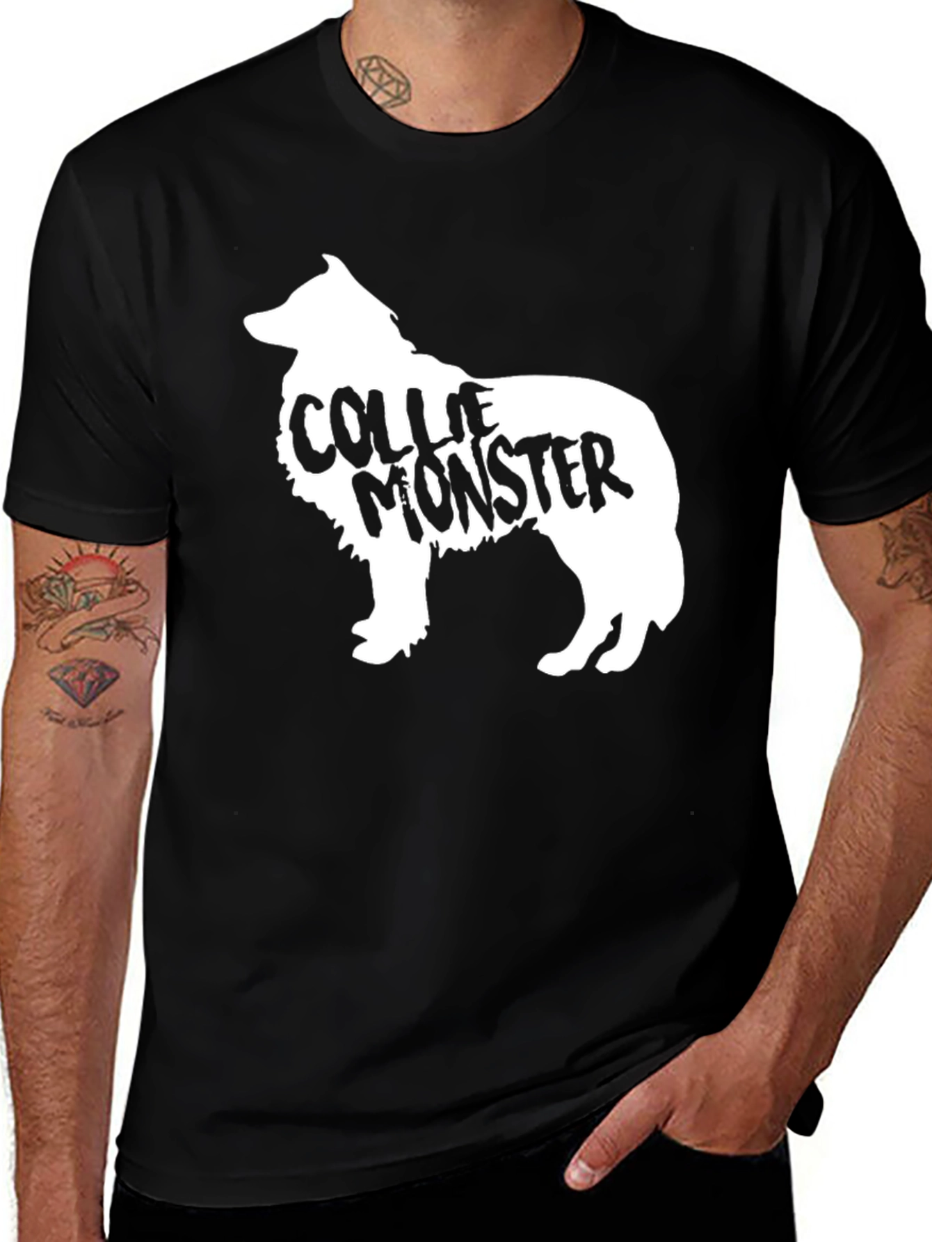 Collie Monster Graphic Tee