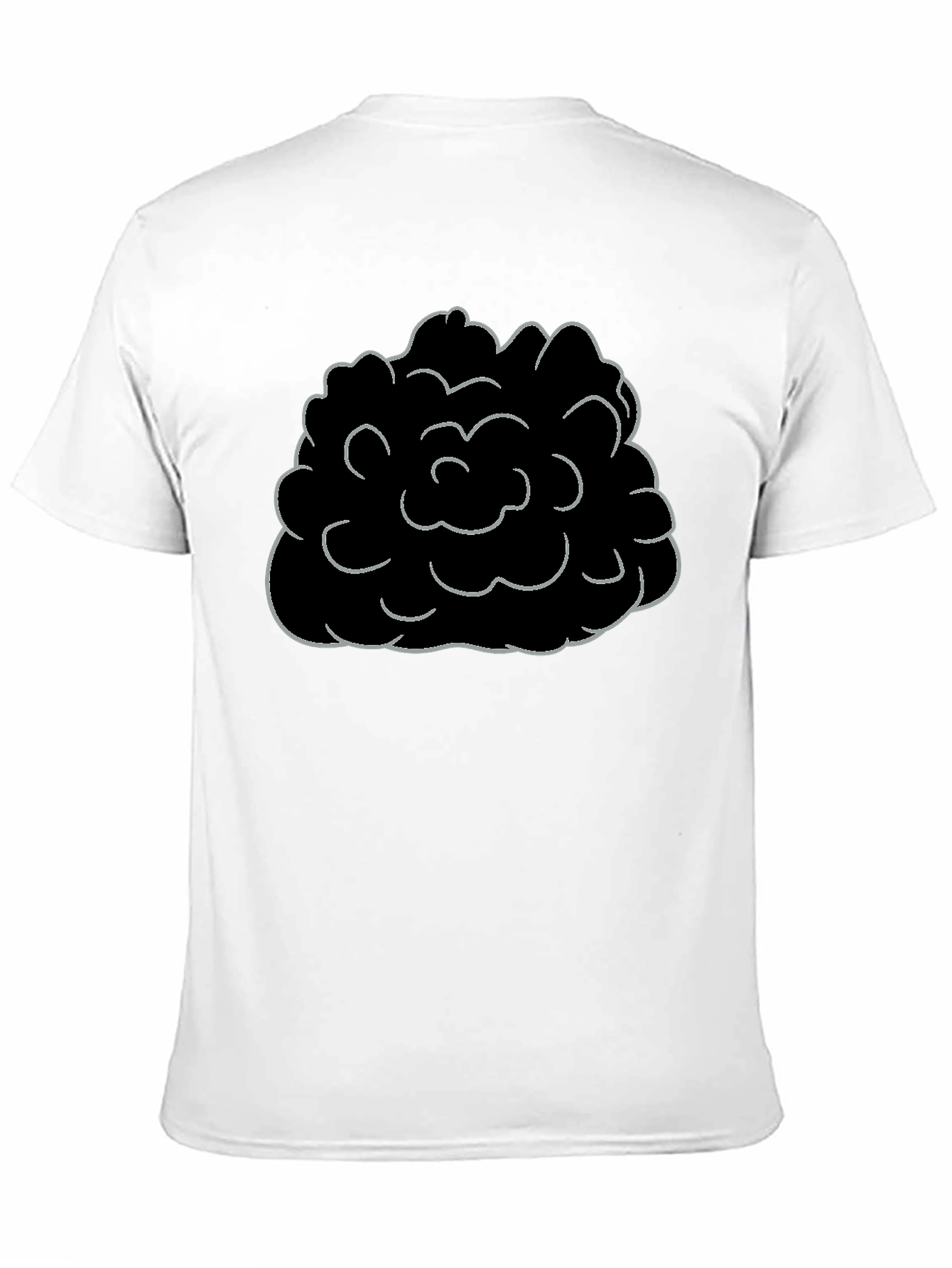 Abstract Cloud Graphic Tee - Mens Black T-Shirt