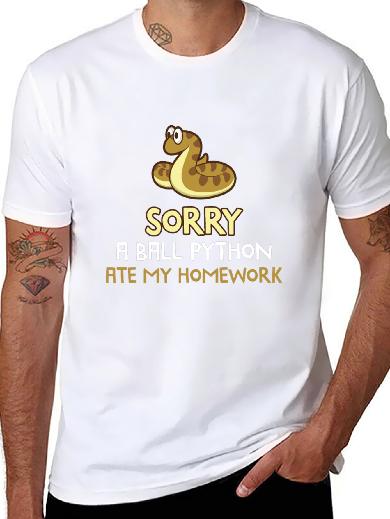 Funny Snake Ate My Homework T-Shirt