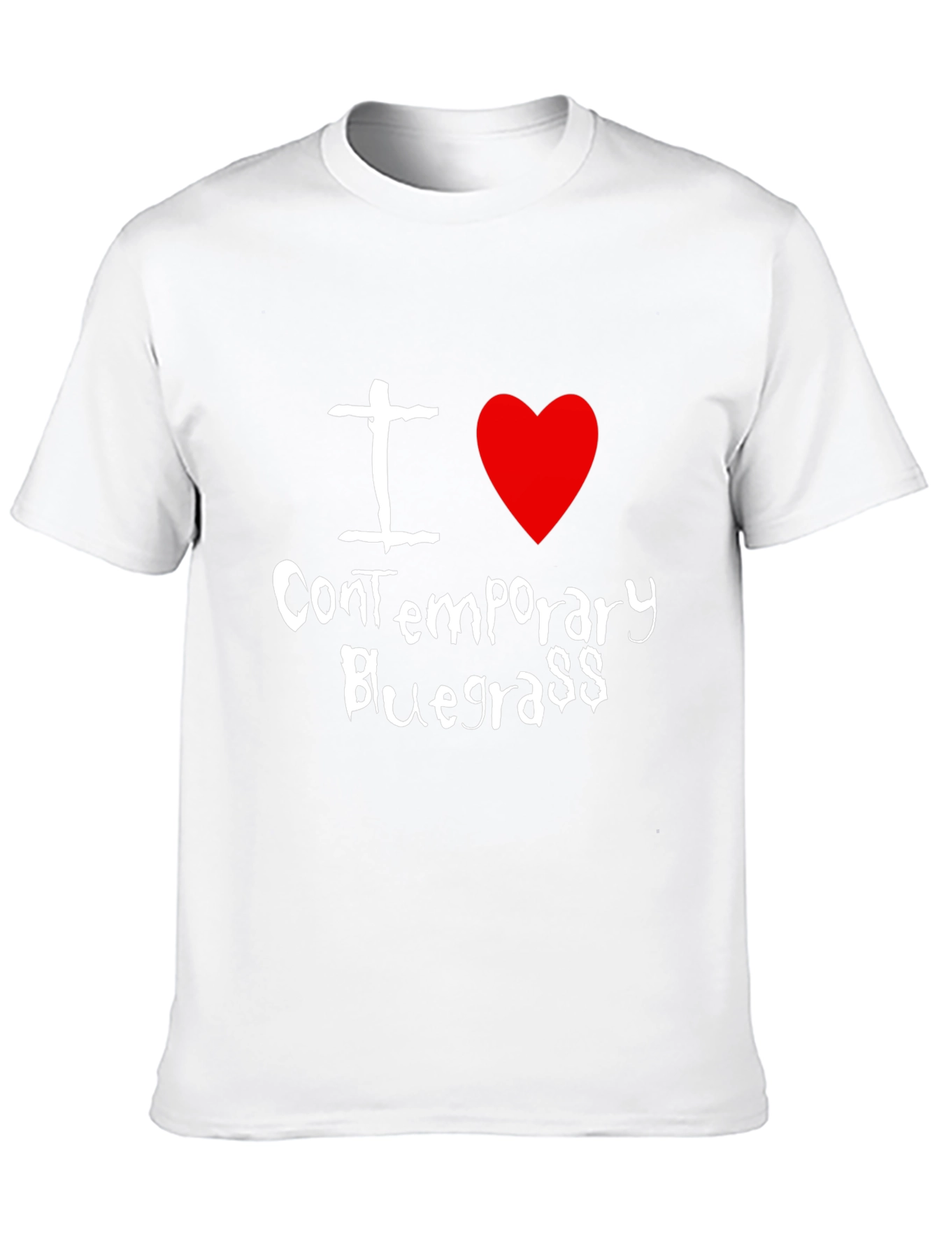 I Love Contemporary Bluegrass Black T-Shirt