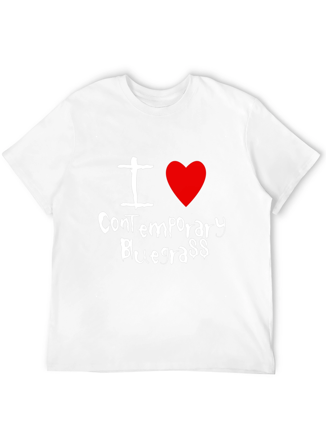 I Love Contemporary Bluegrass Black T-Shirt