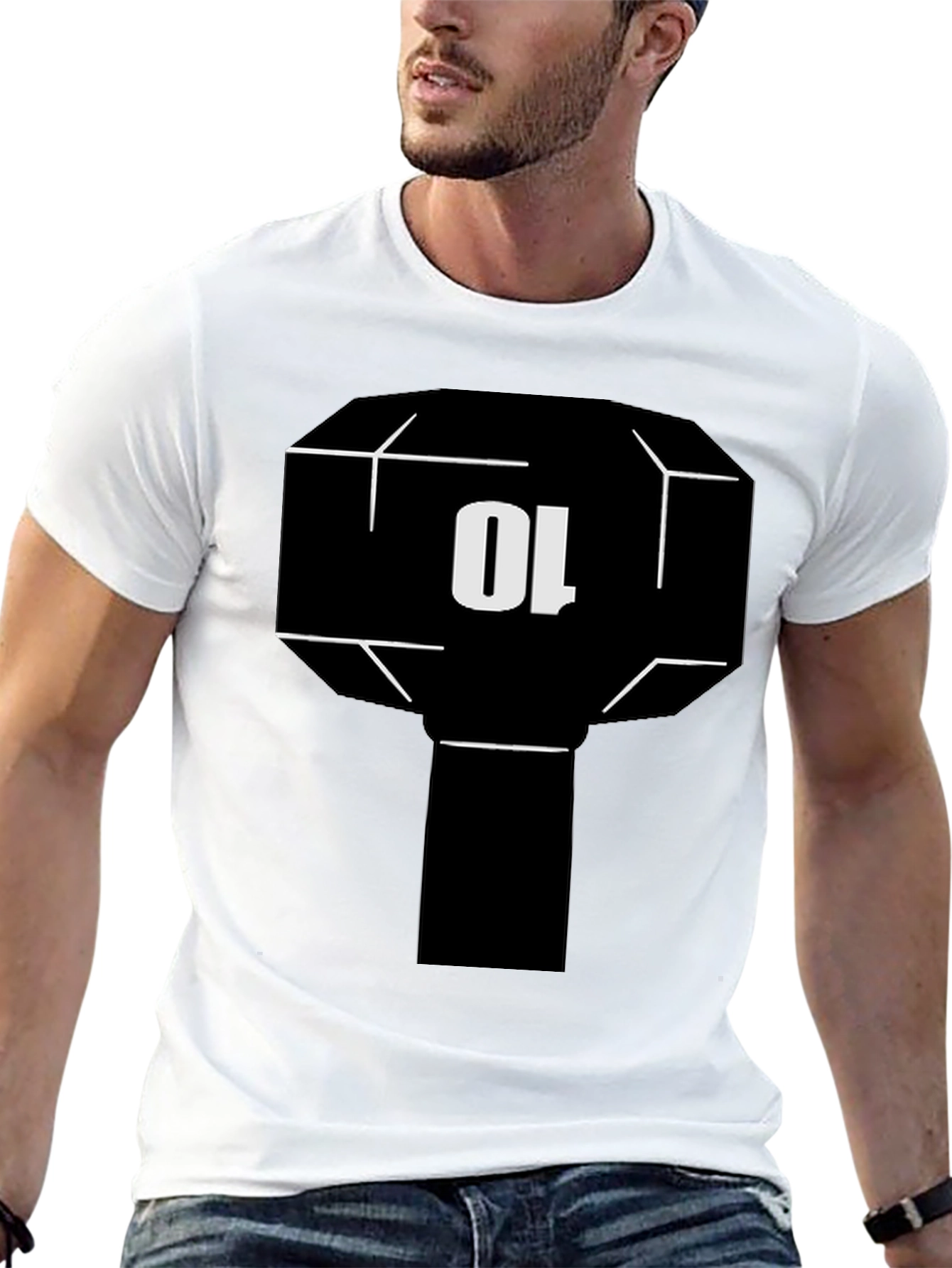 Black 10 Graphic Tee - Modern Streetwear