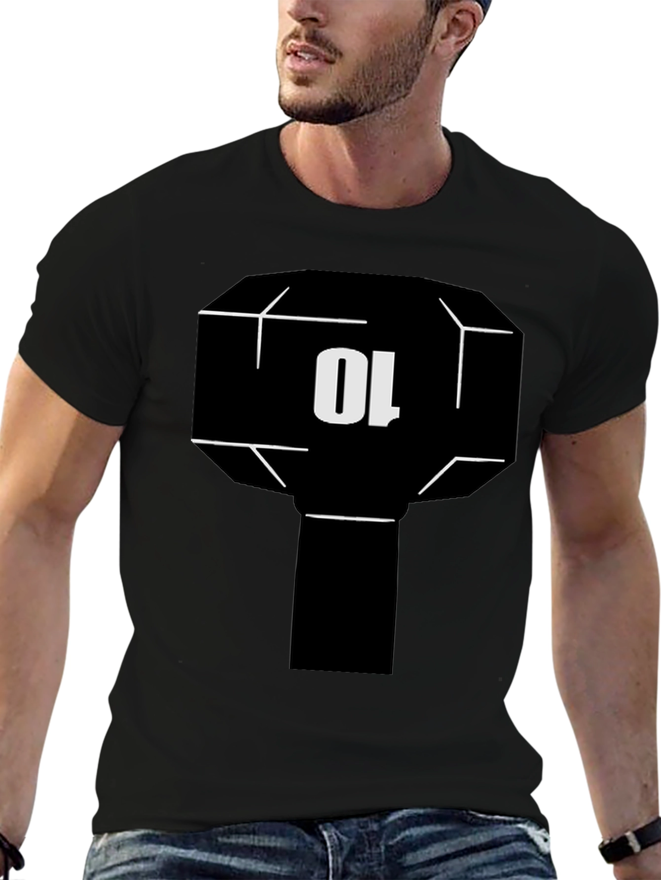 Black 10 Graphic Tee - Modern Streetwear