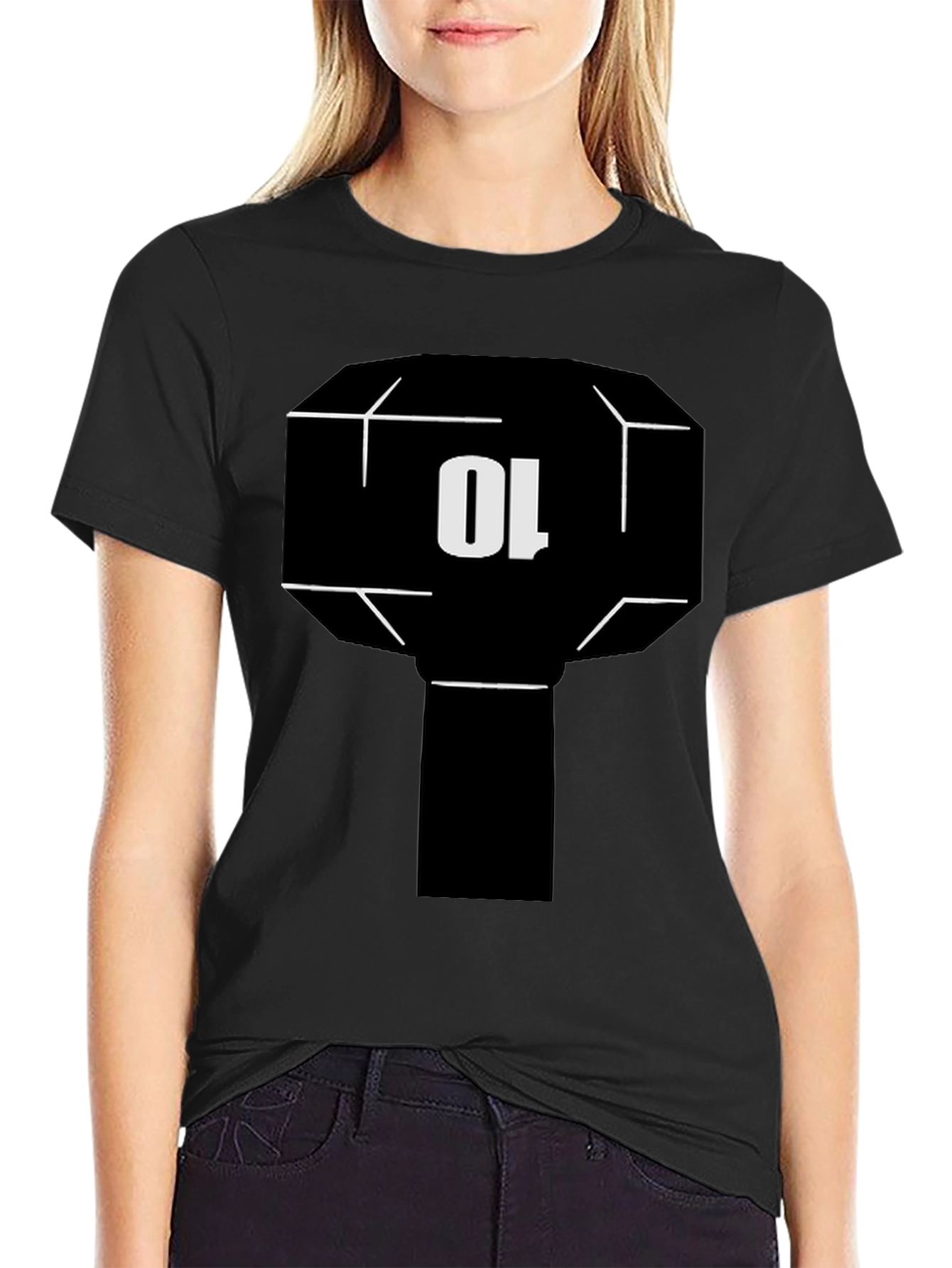 Black 10 Graphic Tee - Modern Streetwear