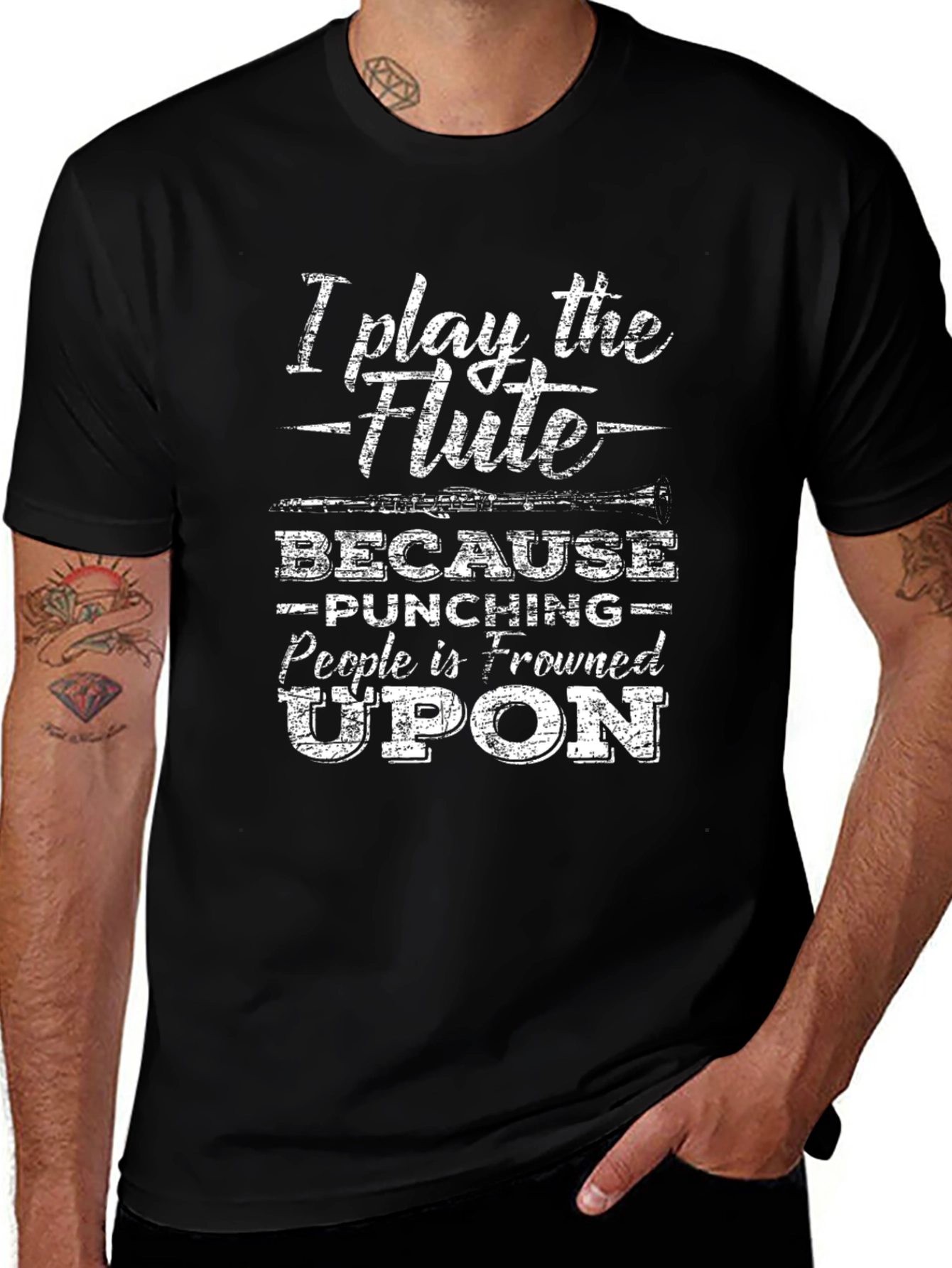 I Play the Flute T-Shirt Funny Musician Tee