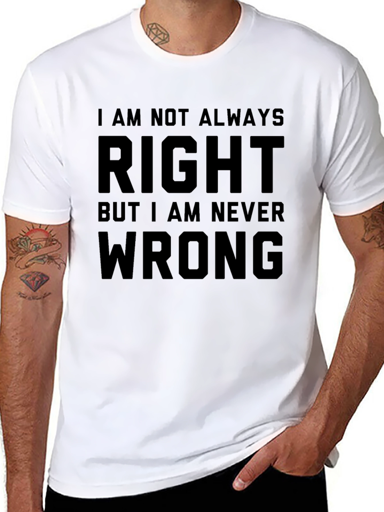 Funny Always Right Black T-Shirt