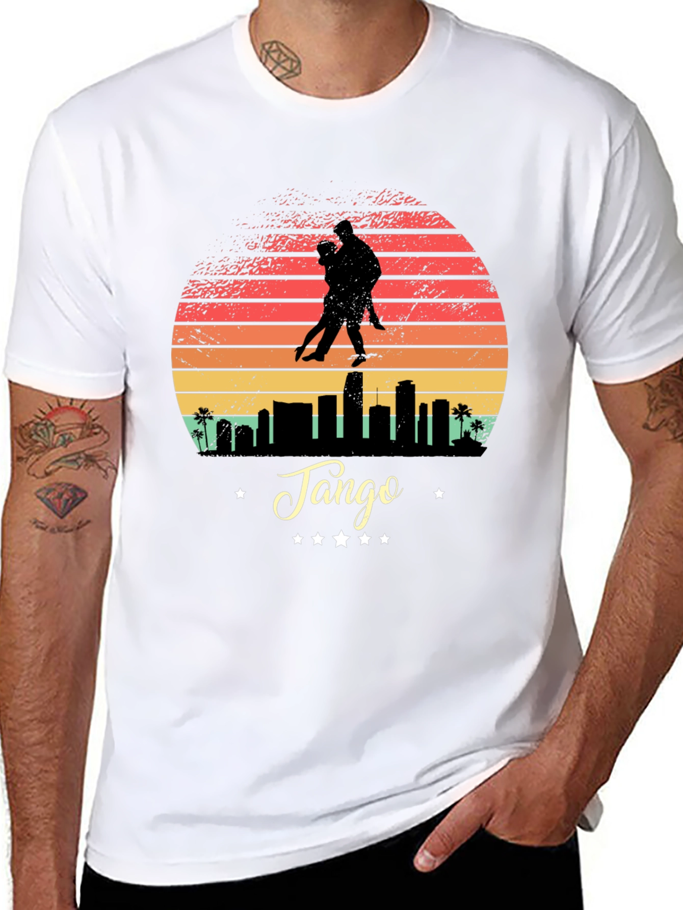 Tango City Sunset Tee - Stylish Graphic T-Shirt