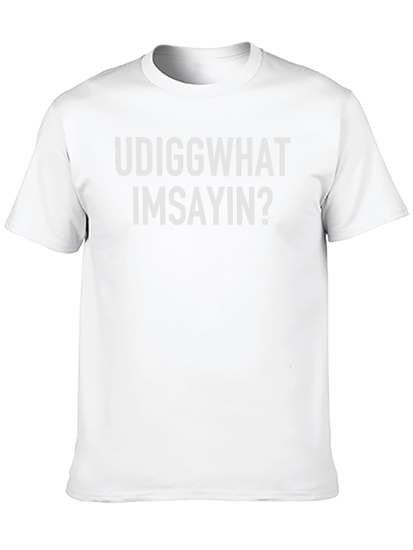 UDIGGWHAT IMSAYIN? Graphic Tee - Black