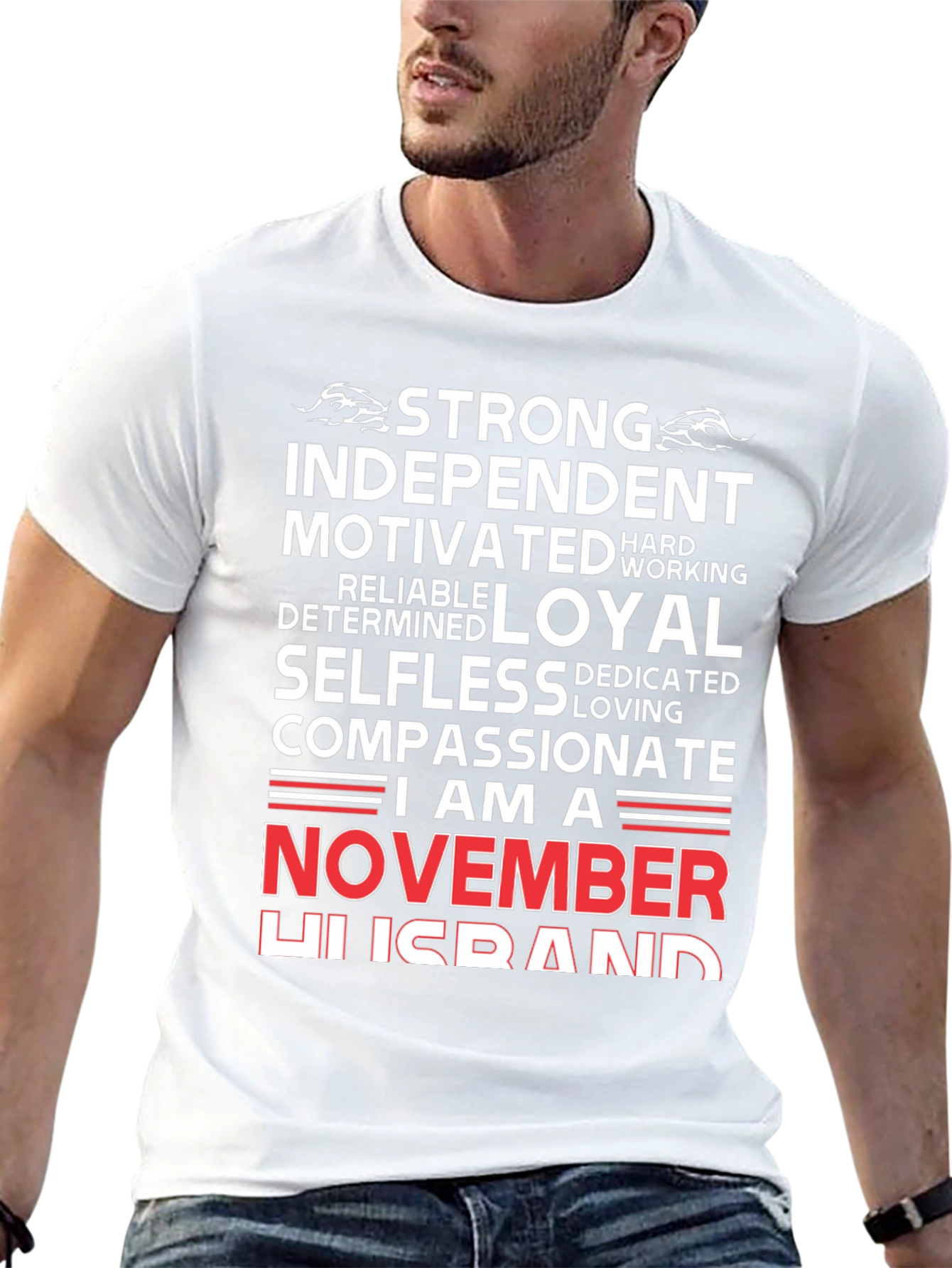Strong November Husband T-Shirt