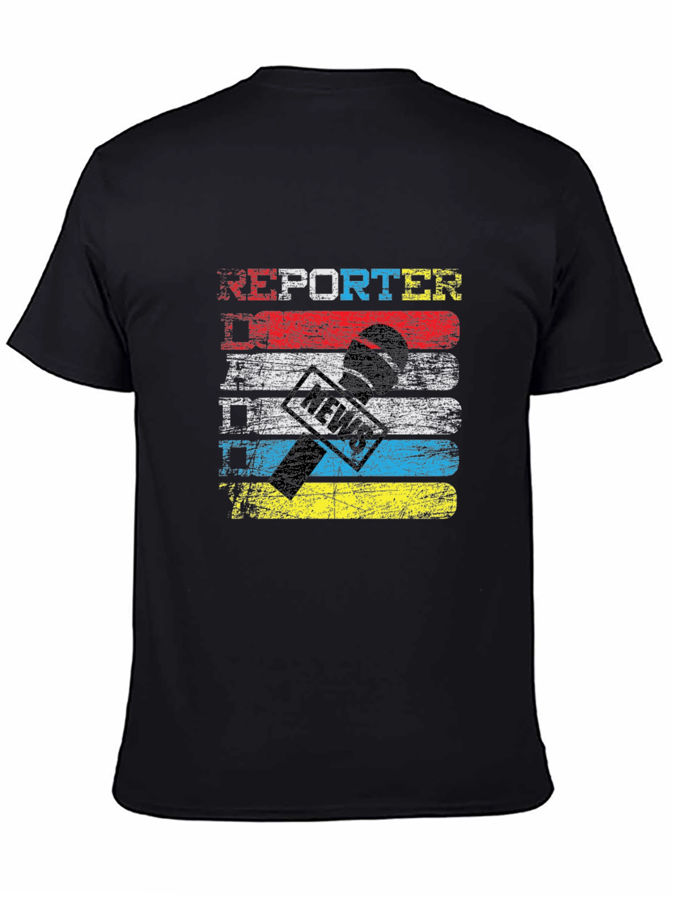 Reporter News Microphone T-Shirt