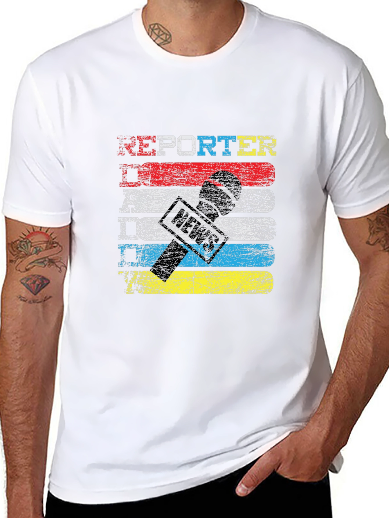 Reporter News Microphone T-Shirt