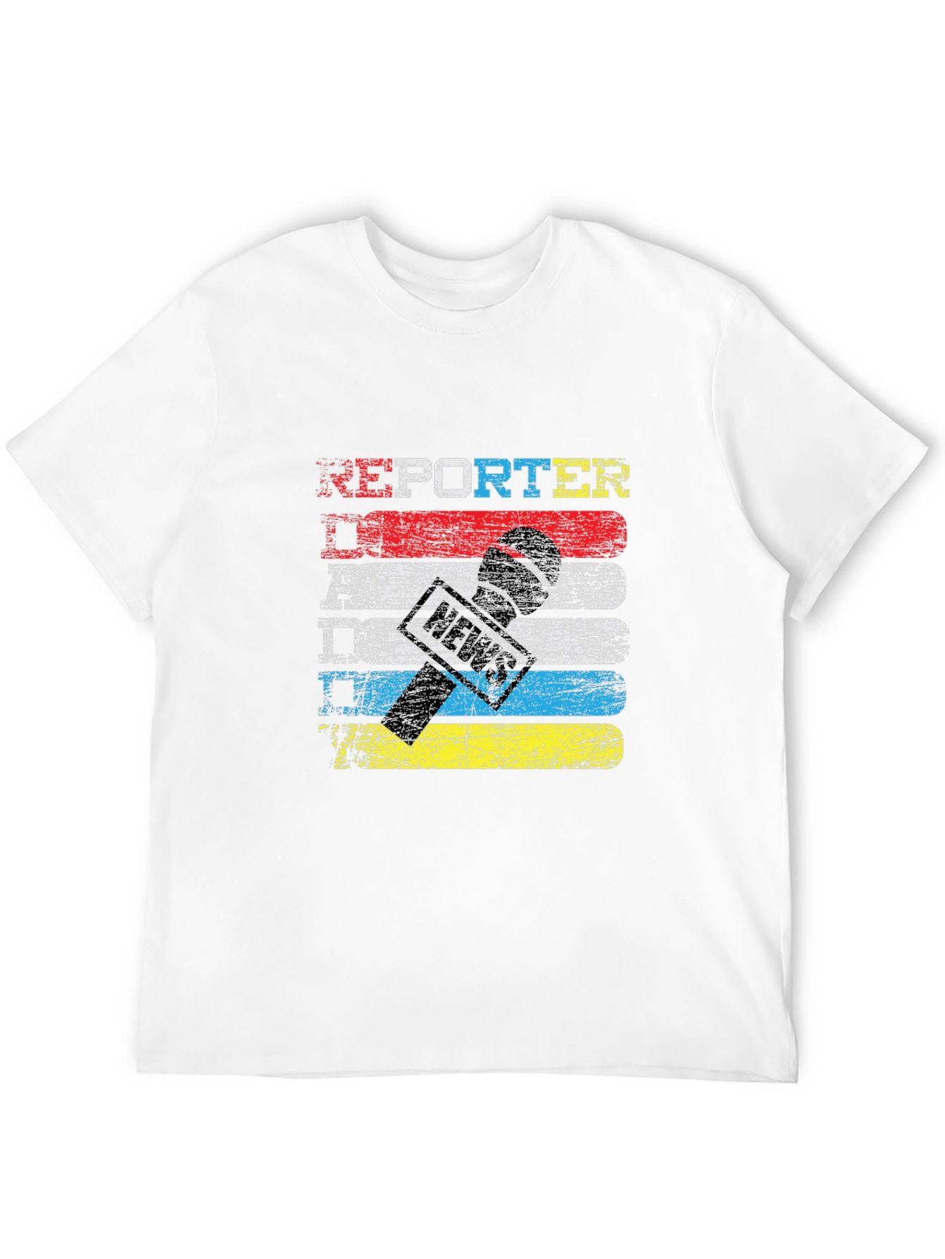 Reporter News Microphone T-Shirt