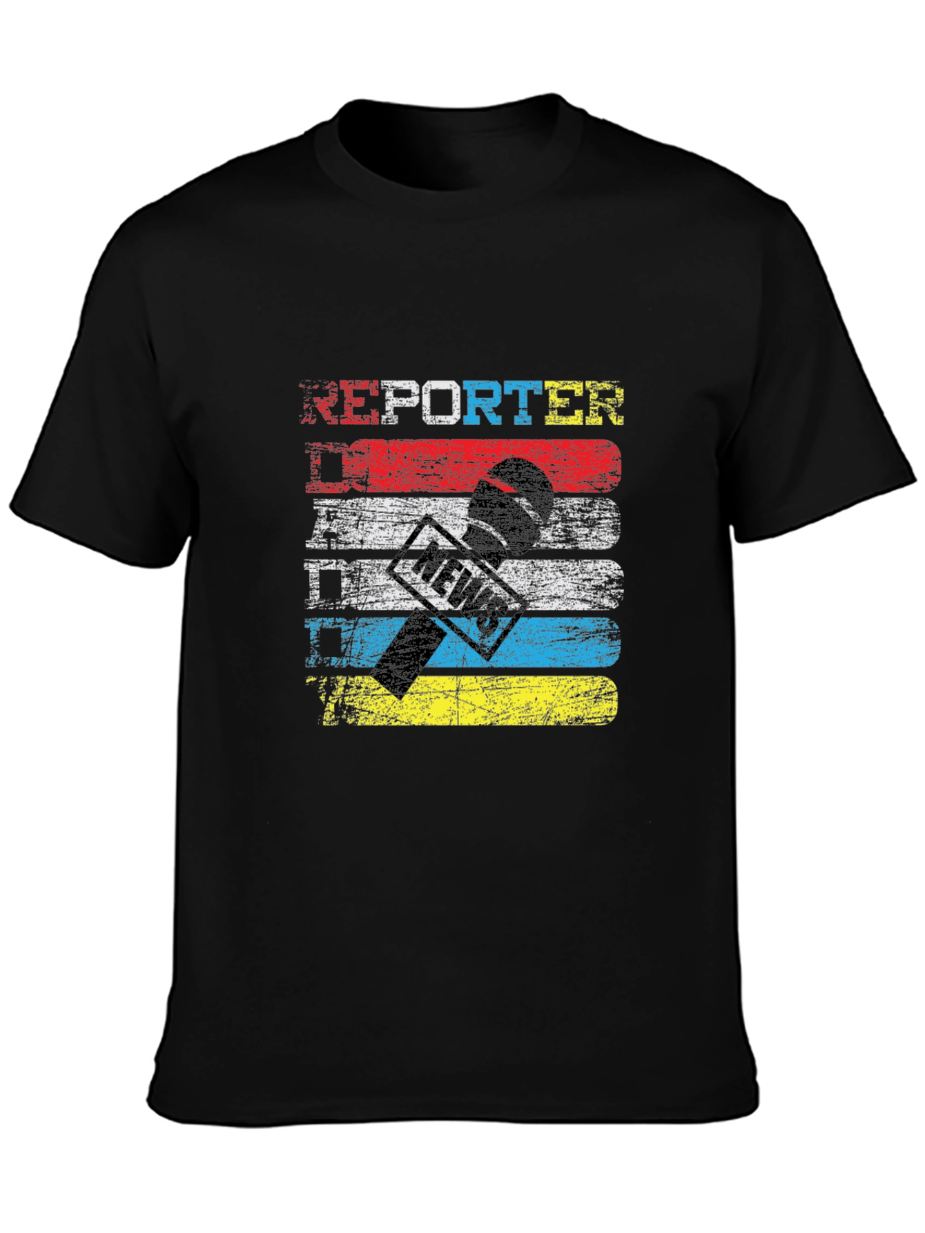 Reporter News Microphone T-Shirt