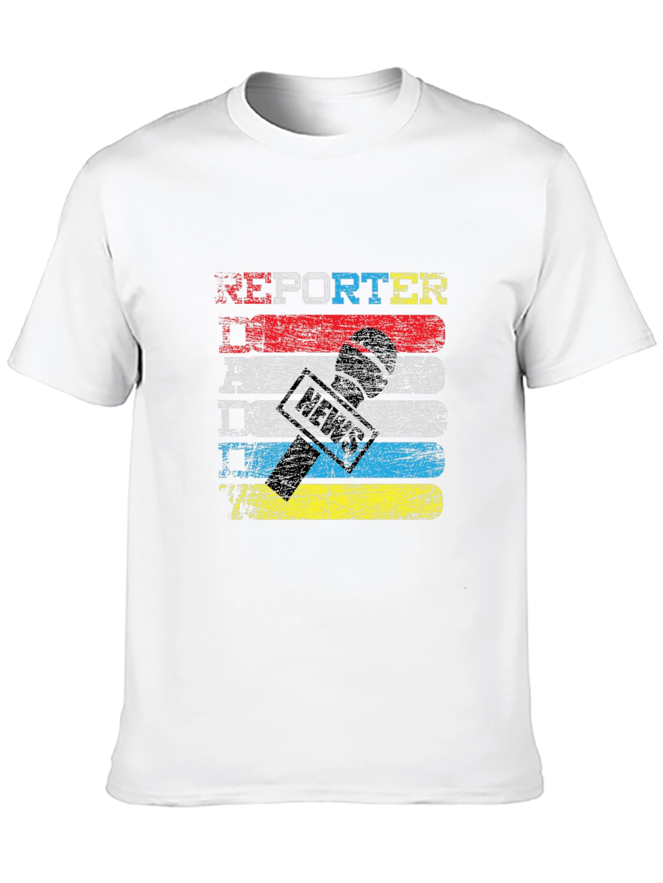 Reporter News Microphone T-Shirt
