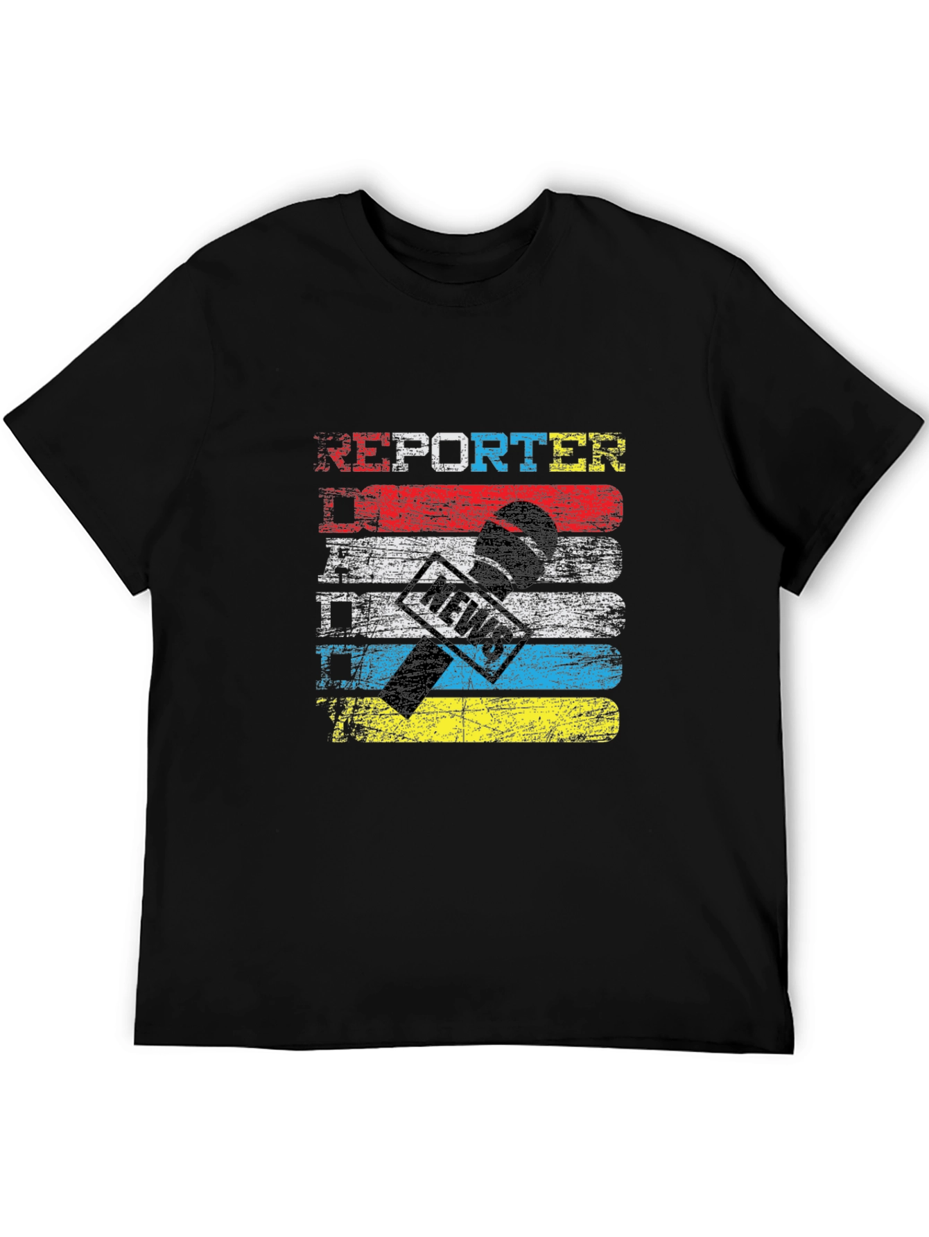 Reporter News Microphone T-Shirt