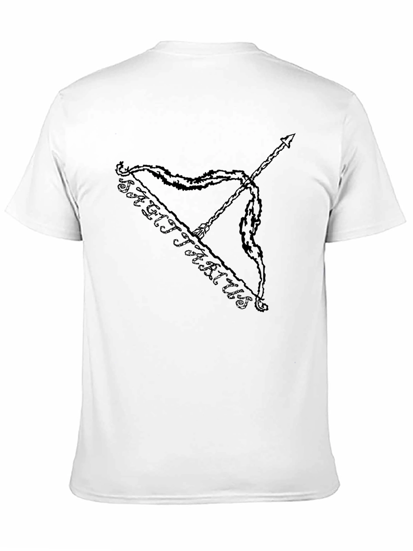 Sagittarius Zodiac Black Graphic Tee