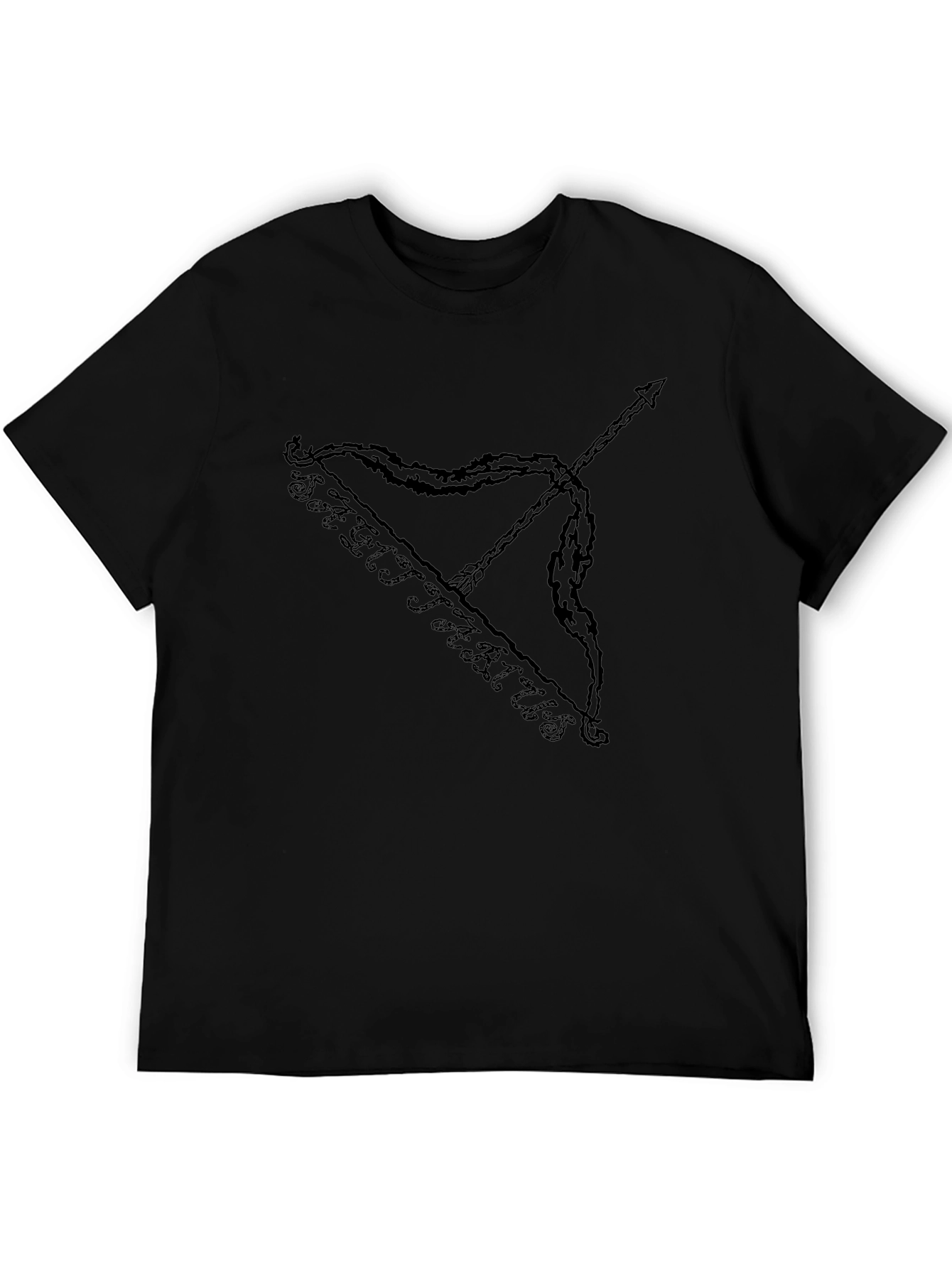 Sagittarius Zodiac Black Graphic Tee