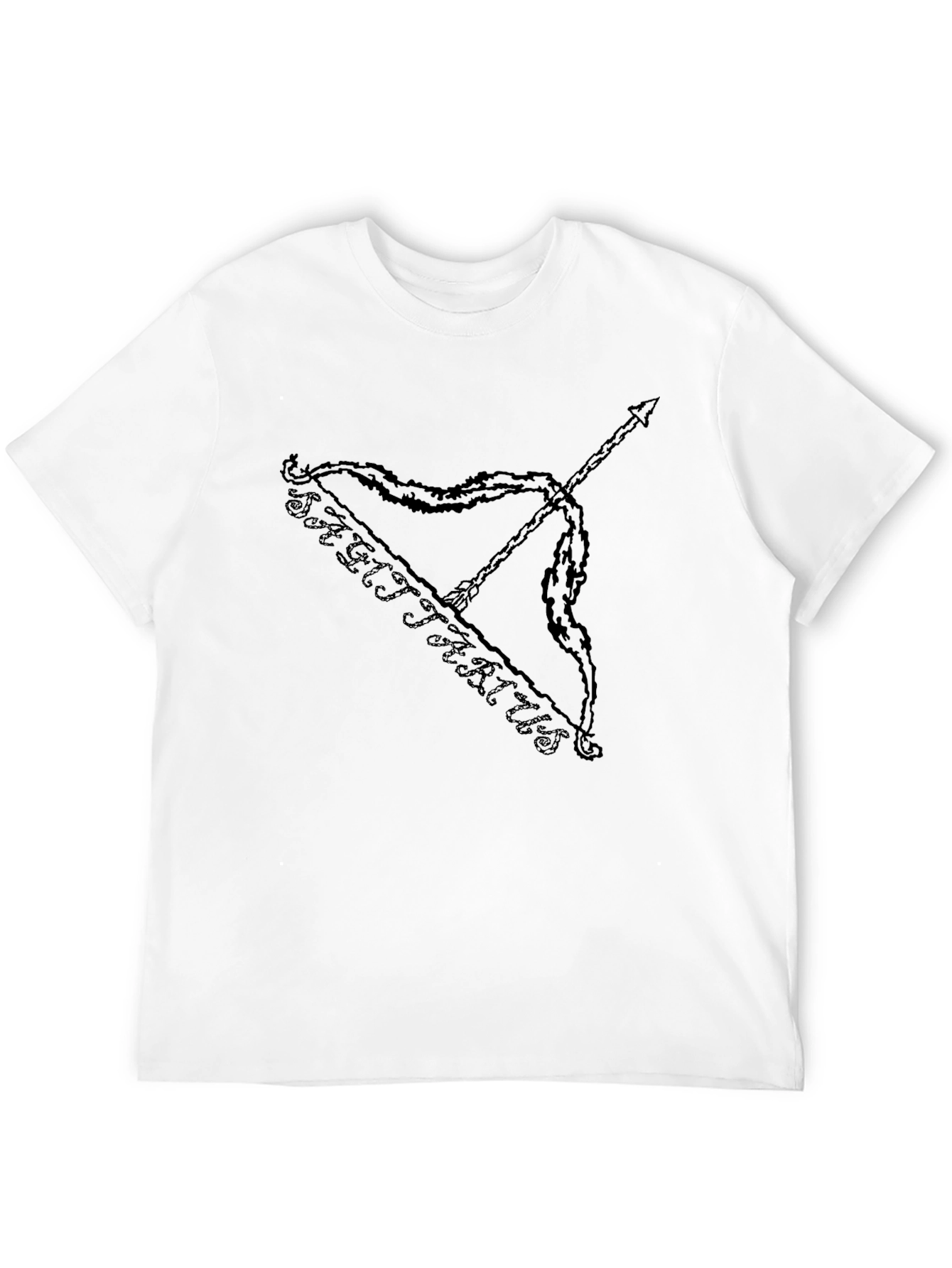 Sagittarius Zodiac Black Graphic Tee