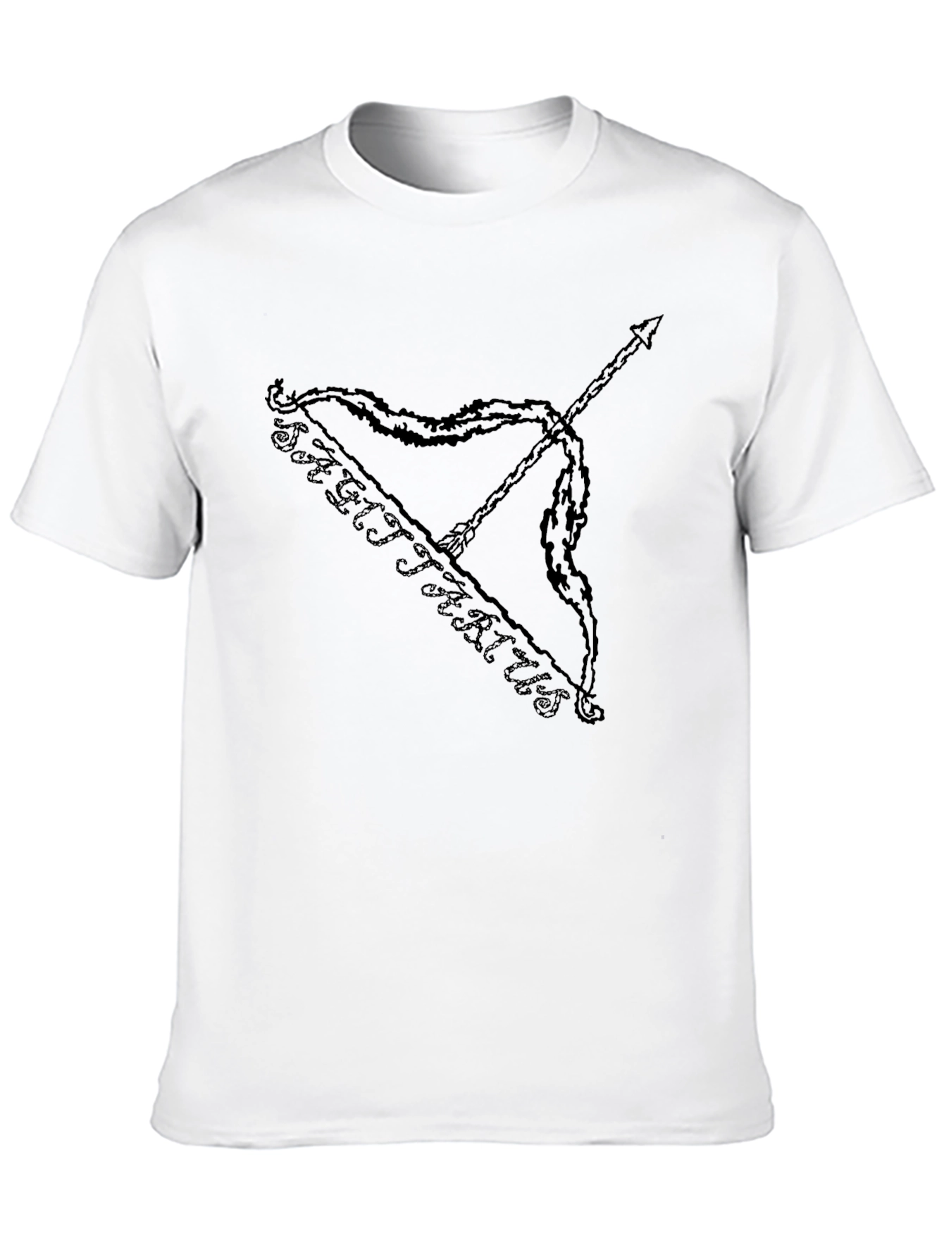 Sagittarius Zodiac Black Graphic Tee