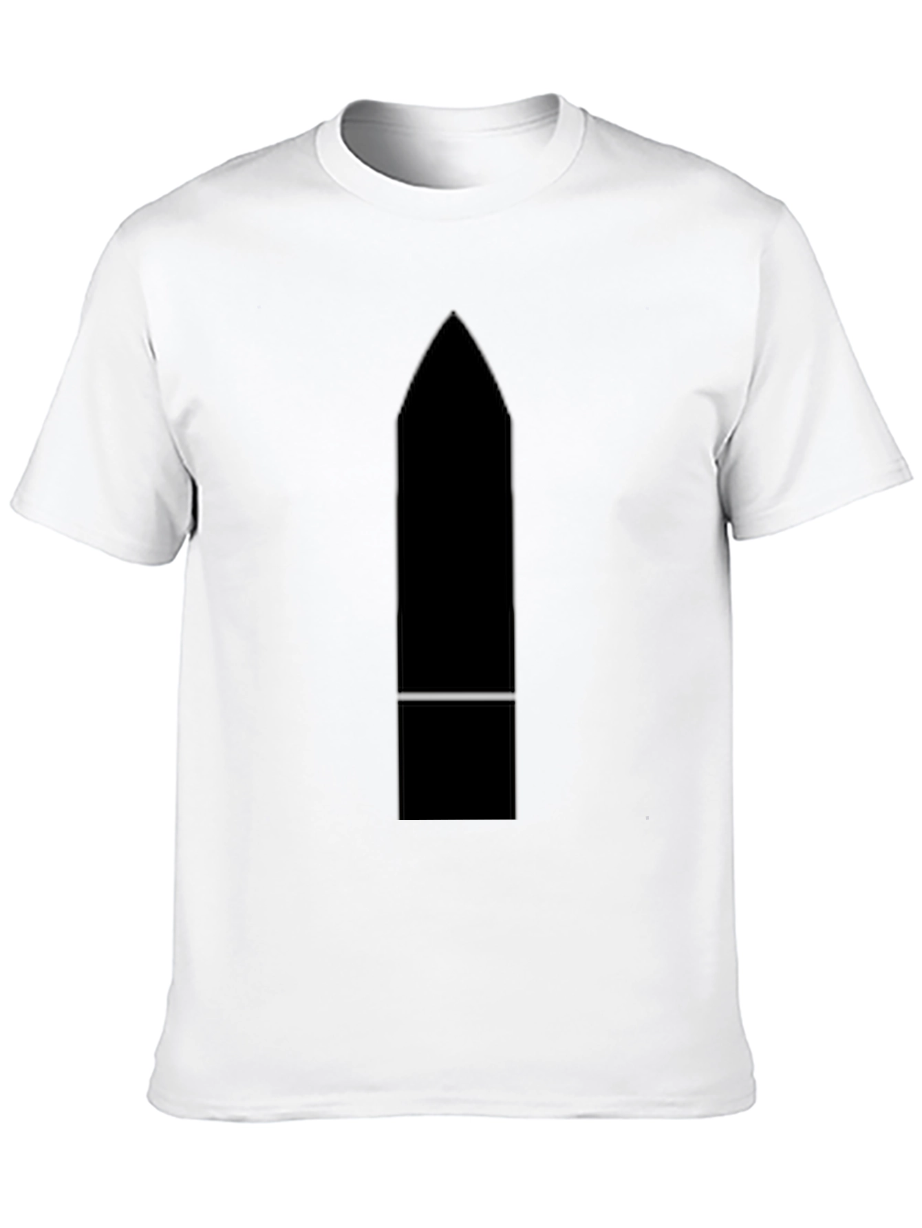 Modern Black Graphic Tee - Abstract Design