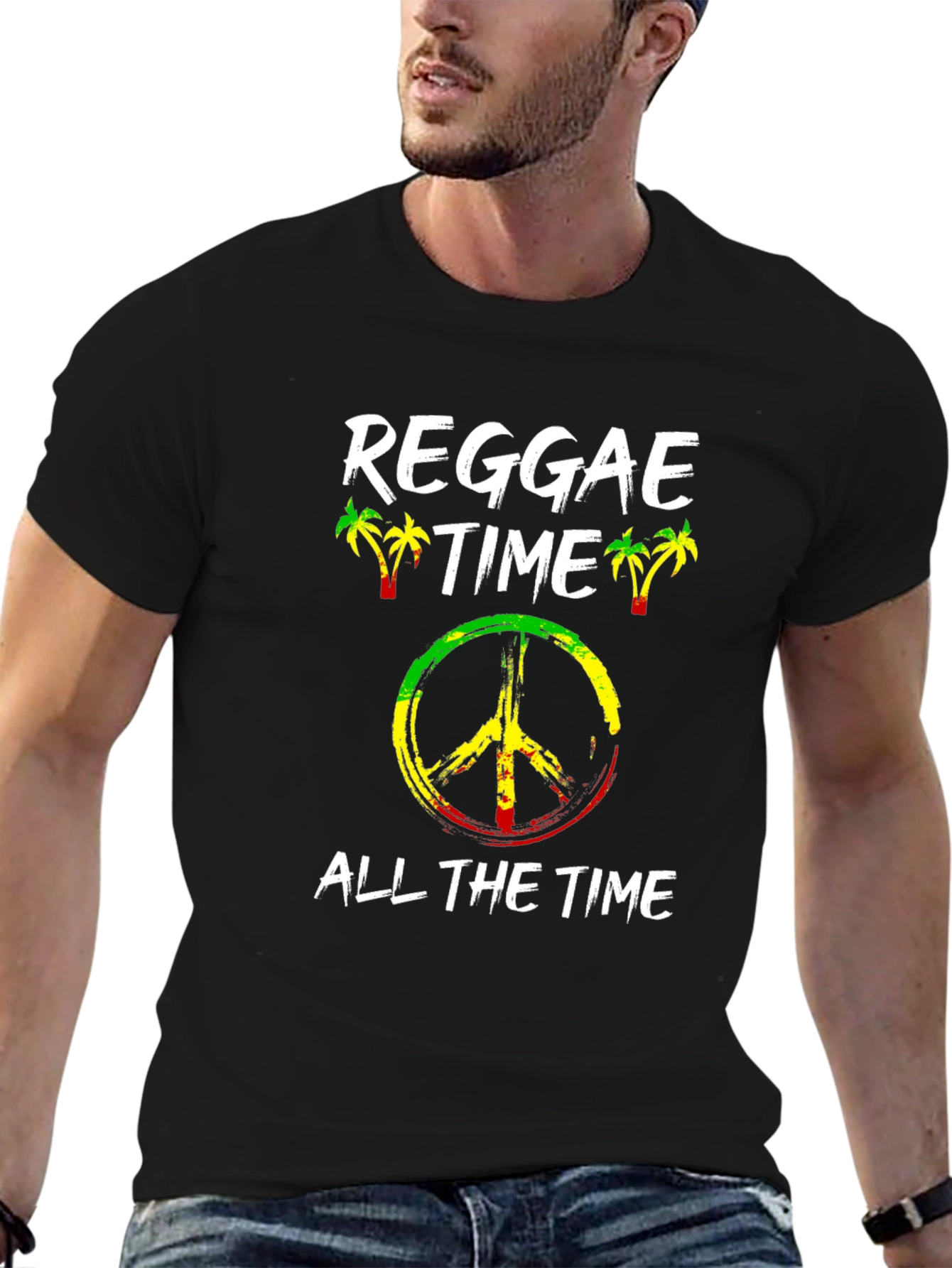 Reggae Time All The Time Graphic T-Shirt