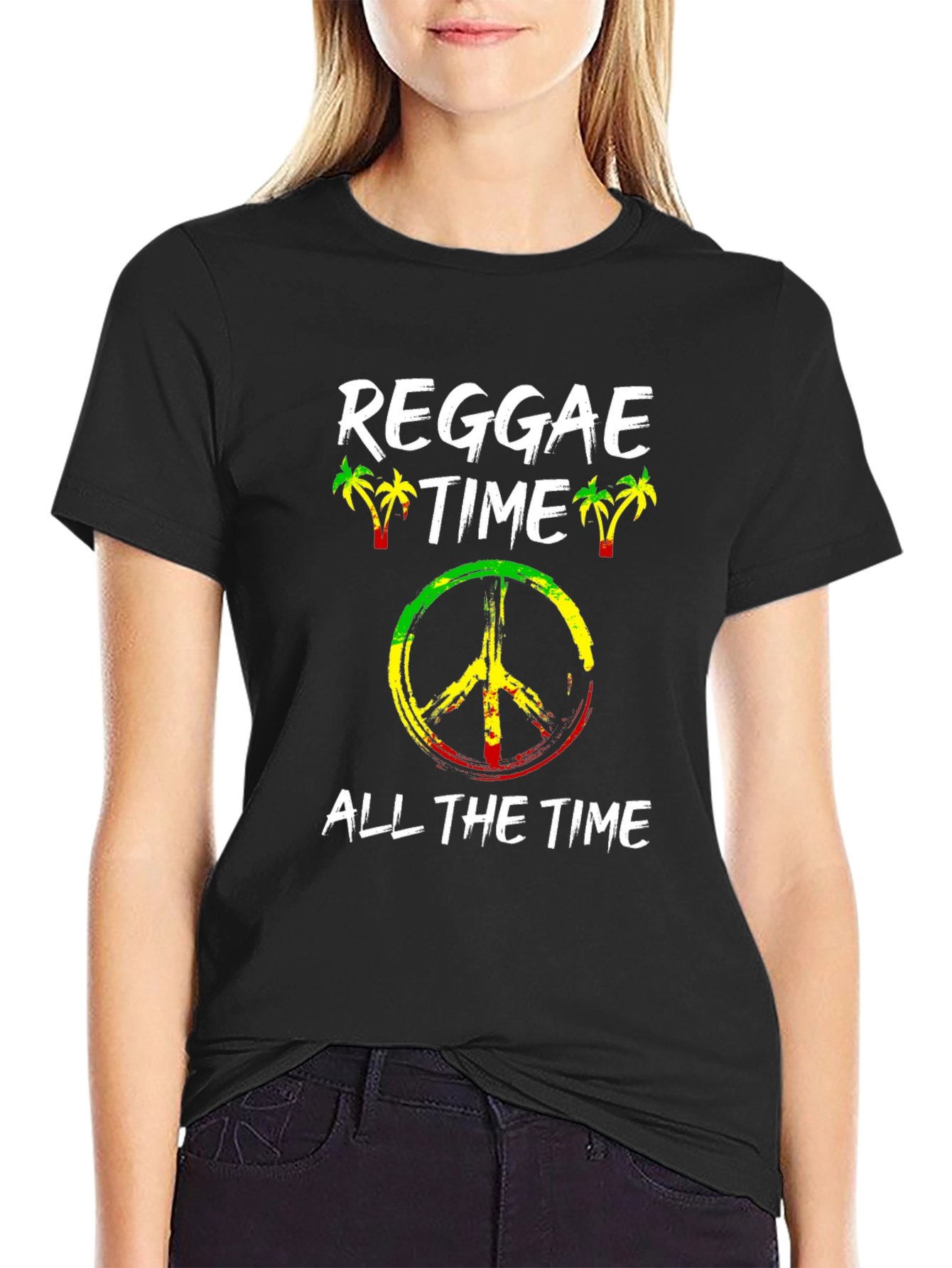 Reggae Time All The Time Graphic T-Shirt