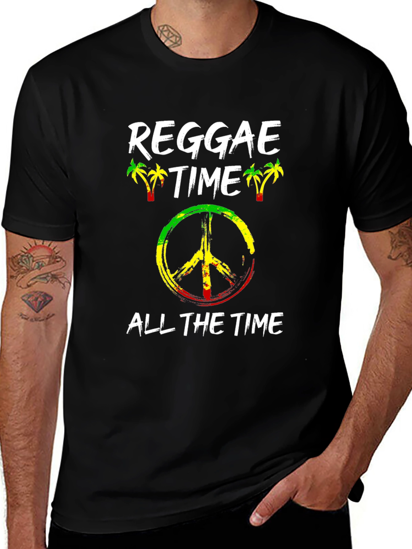 Reggae Time All The Time Graphic T-Shirt
