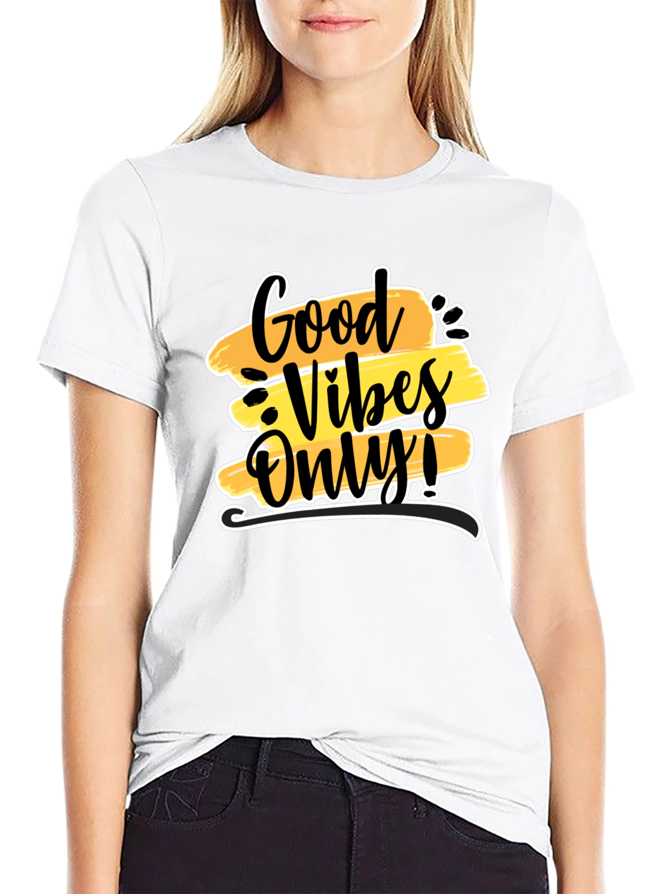 Good Vibes Only Black Graphic Tee