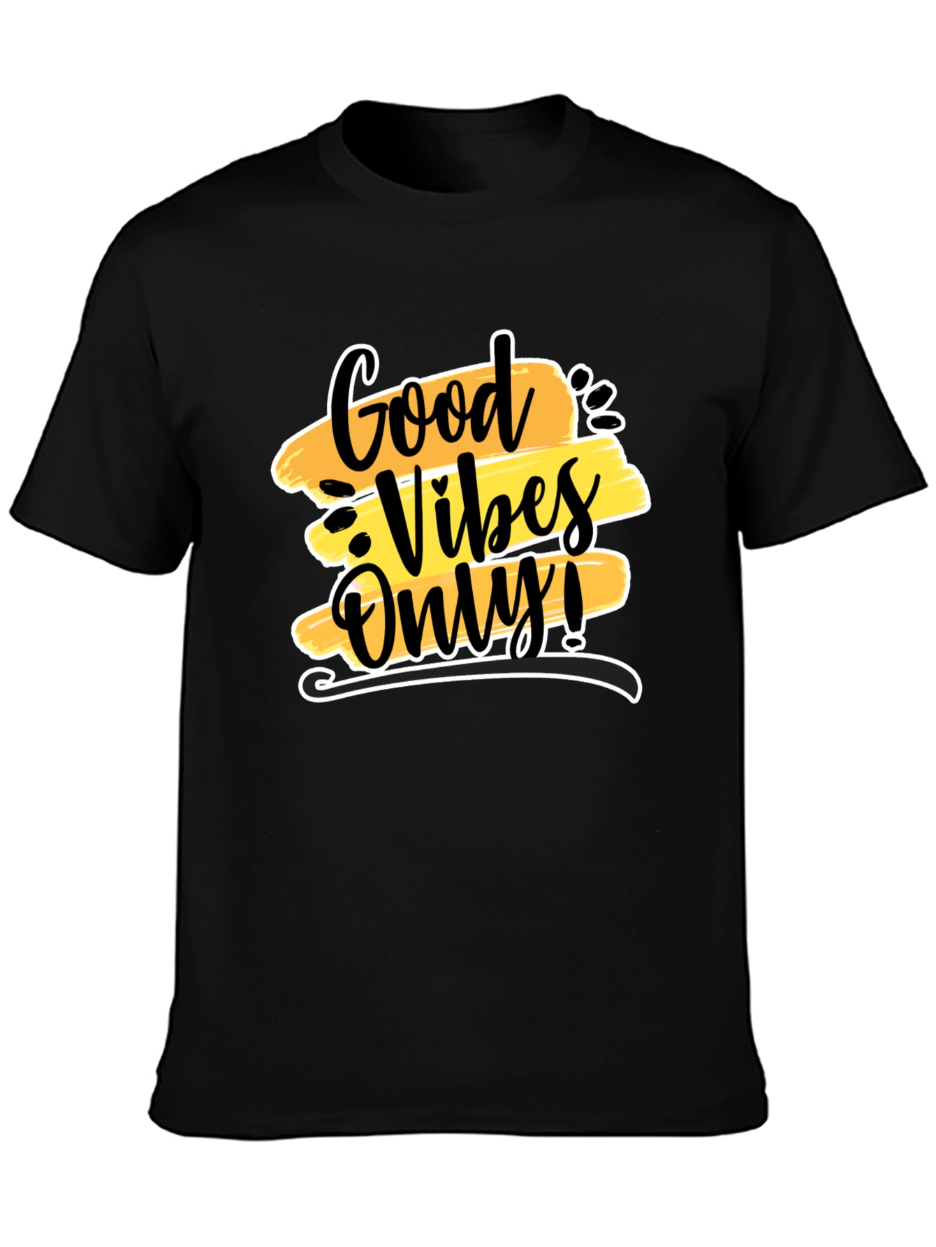 Good Vibes Only Black Graphic Tee