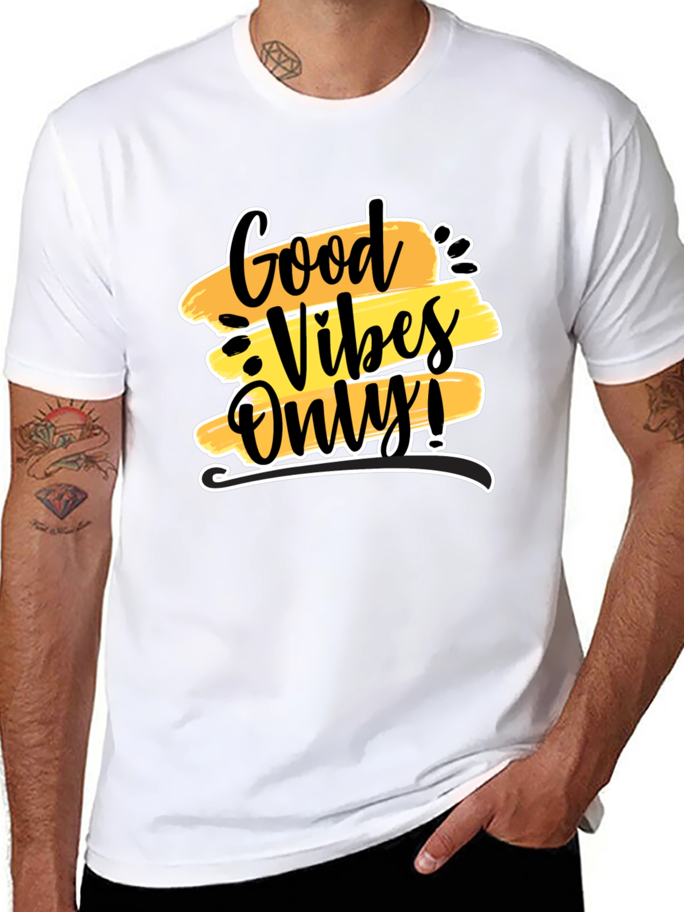 Good Vibes Only Black Graphic Tee