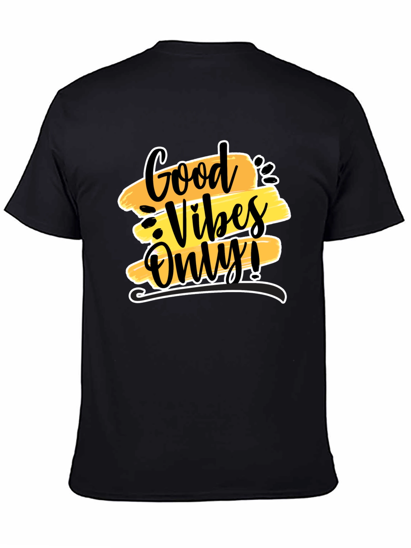 Good Vibes Only Black Graphic Tee