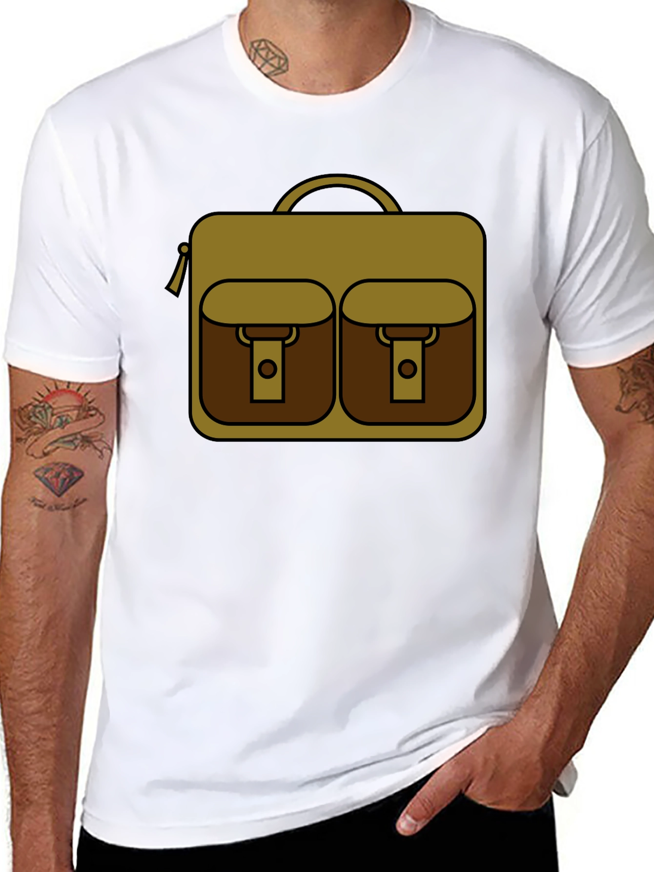 Briefcase Graphic Tee - Stylish & Comfortable