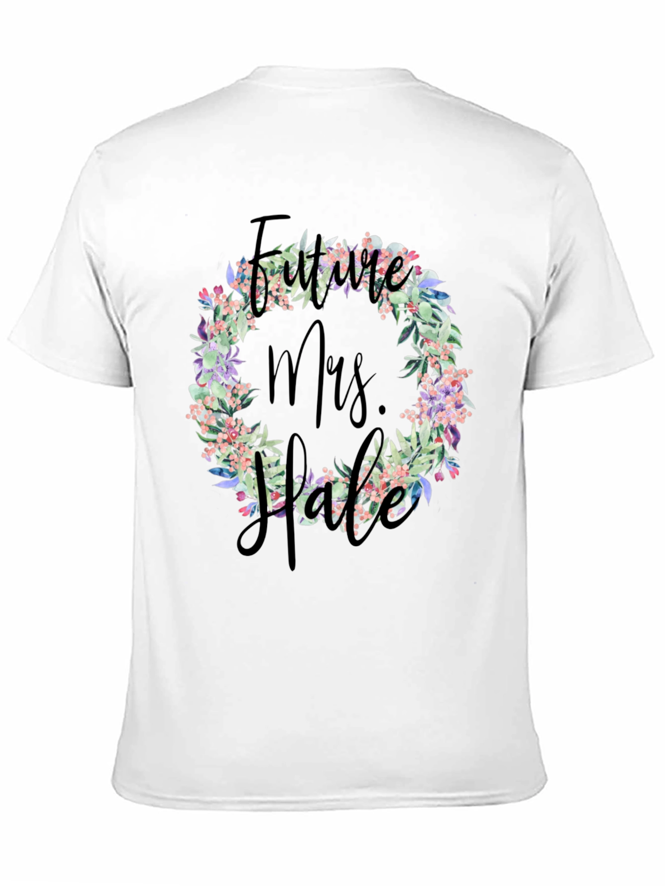 Future Mrs. Floral Wreath T-Shirt