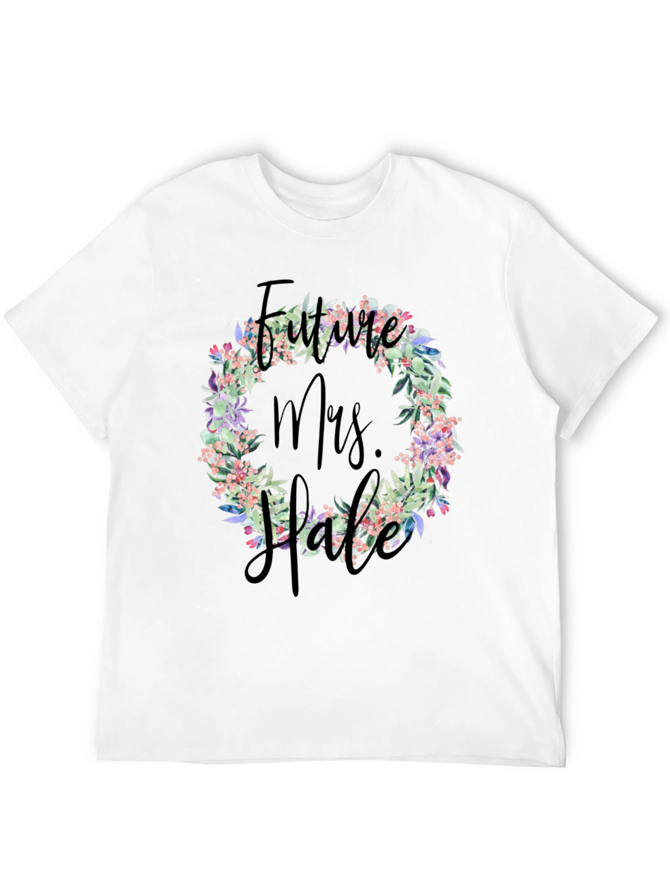 Future Mrs. Floral Wreath T-Shirt