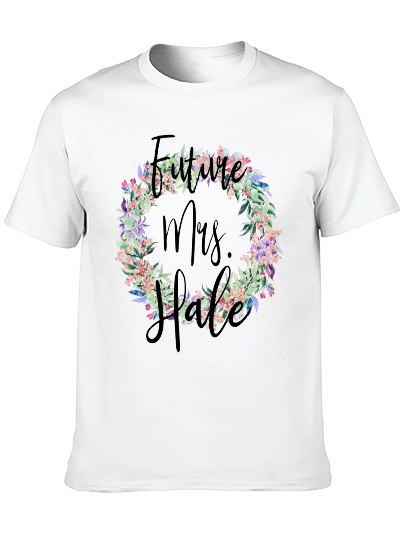 Future Mrs. Floral Wreath T-Shirt