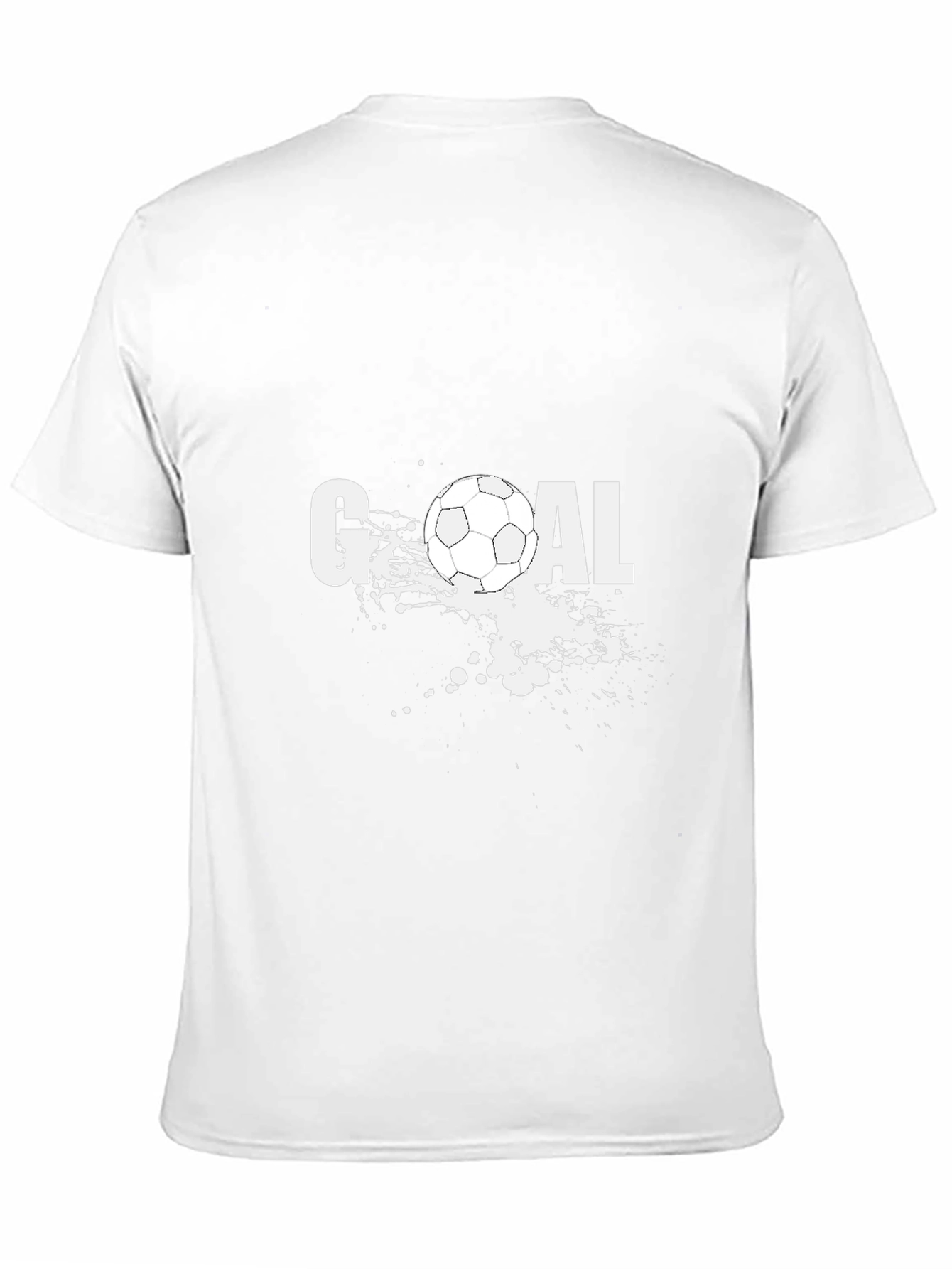 Goal! Soccer Ball Graphic Tee - Black Cotton T-Shirt