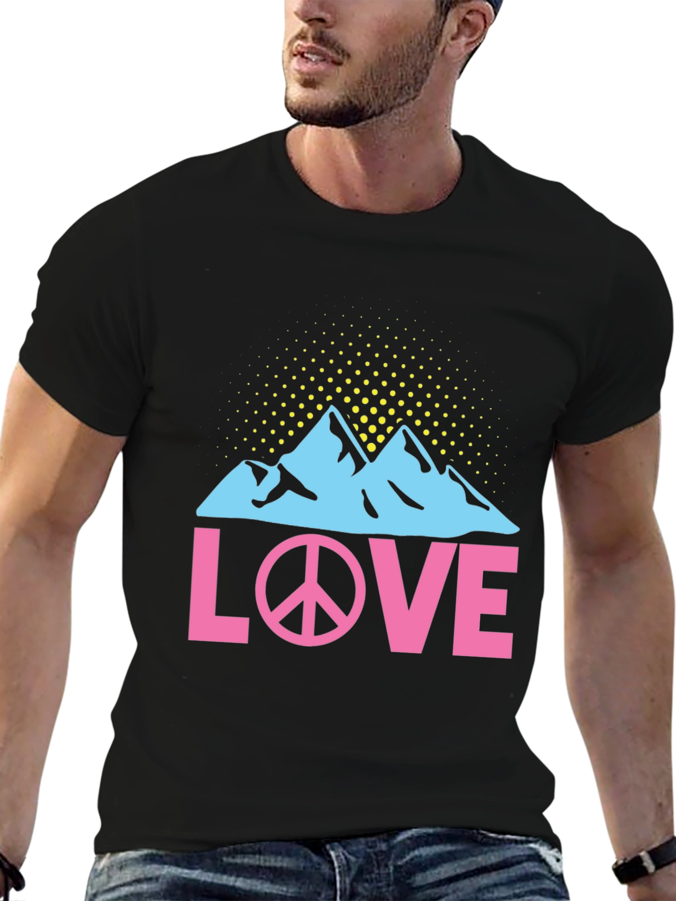 Peace Love Mountains Graphic T-Shirt