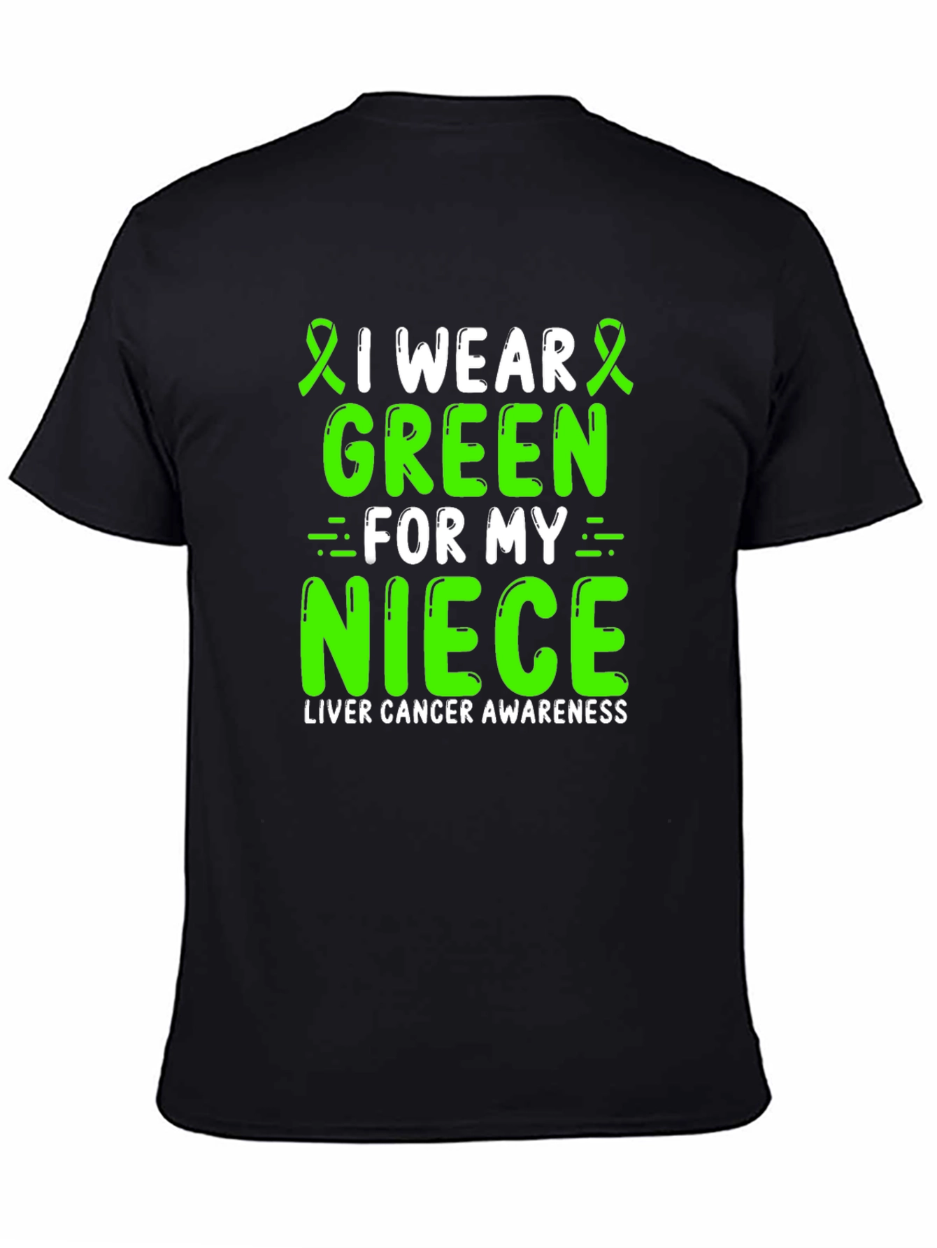 Green Ribbon Liver Cancer Awareness T-Shirt