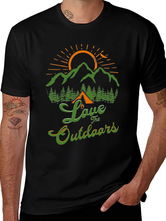 Love the Outdoors Camping Graphic Tee
