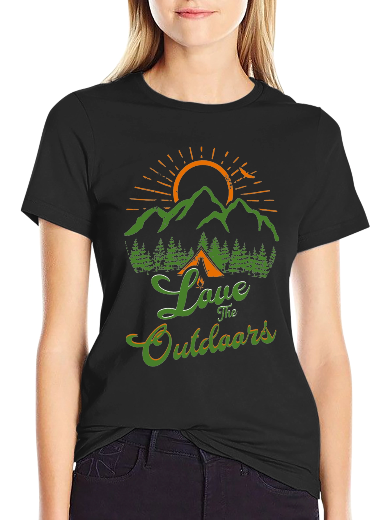 Love the Outdoors Camping Graphic Tee
