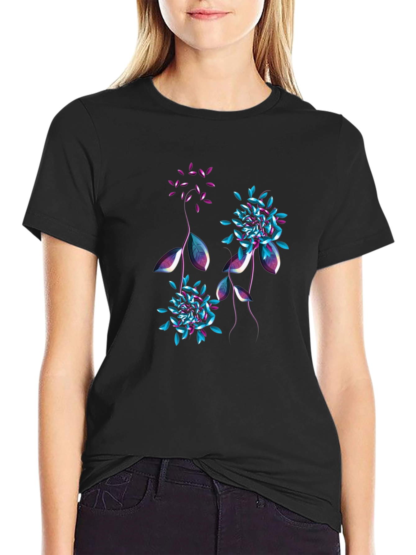 Floral Graphic T-Shirt - Stylish Mens Tee