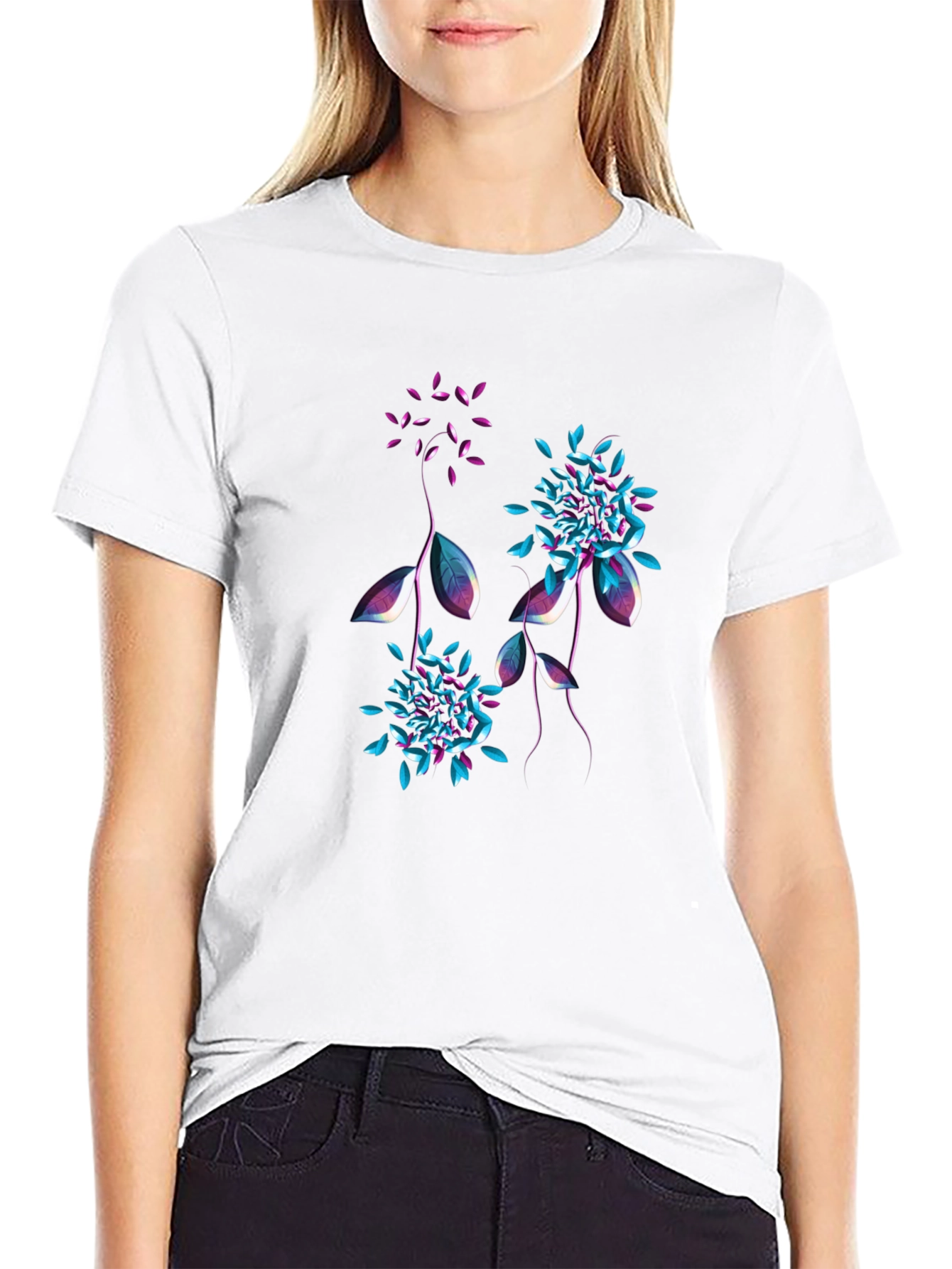 Floral Graphic T-Shirt - Stylish Mens Tee