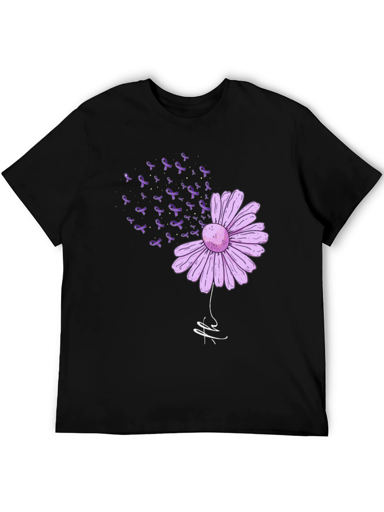 Purple Ribbon Daisy T-Shirt - Awareness & Support